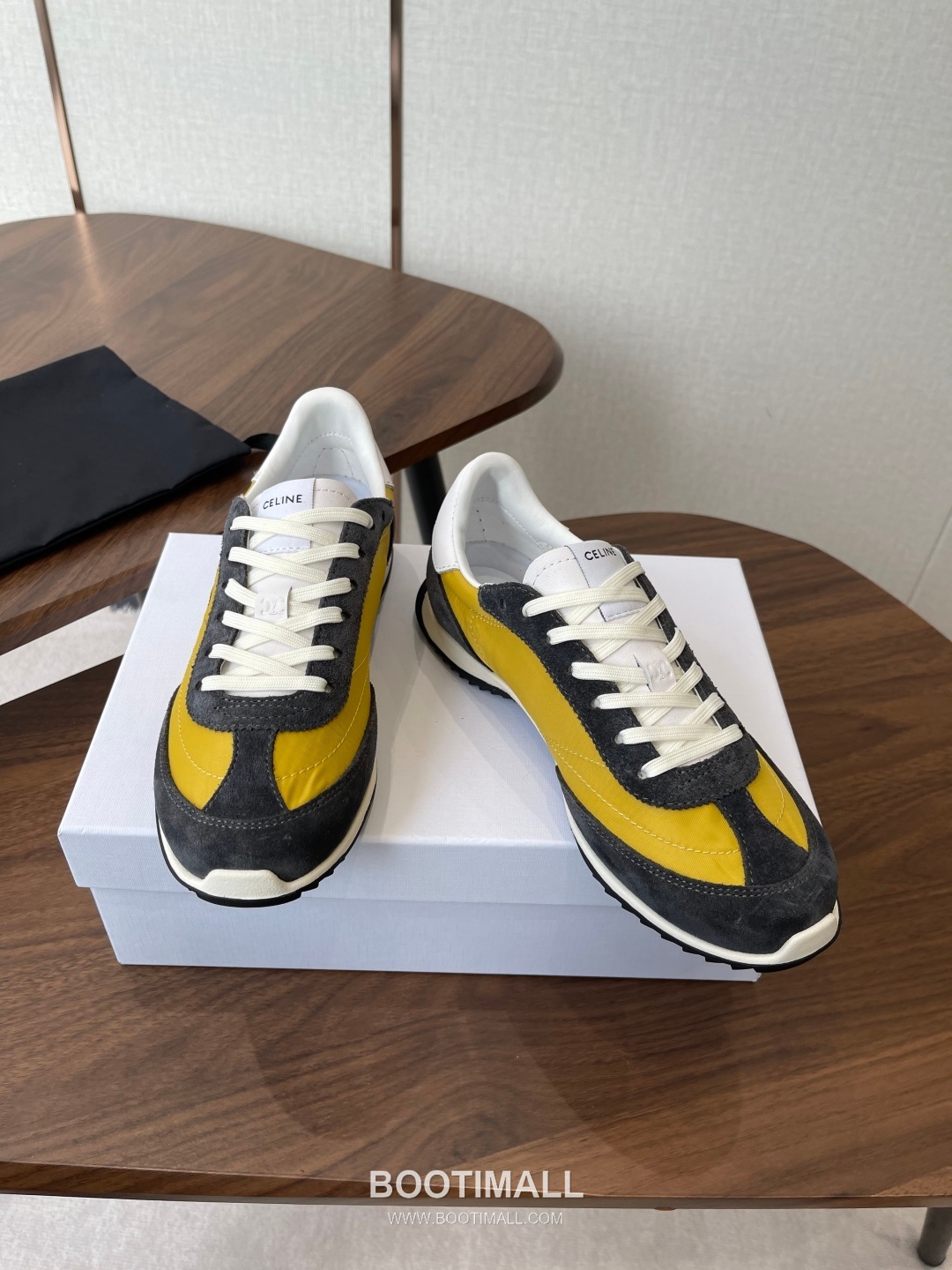 Celine Racer Triomphe Cowhide Textile Black Sneakers 셀린느 레이서 트리옹프 소가죽 텍스타일 블랙 스니커즈 4