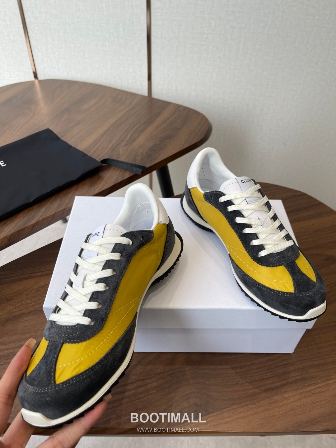 Celine Racer Triomphe Cowhide Textile Black Sneakers 셀린느 레이서 트리옹프 소가죽 텍스타일 블랙 스니커즈 5