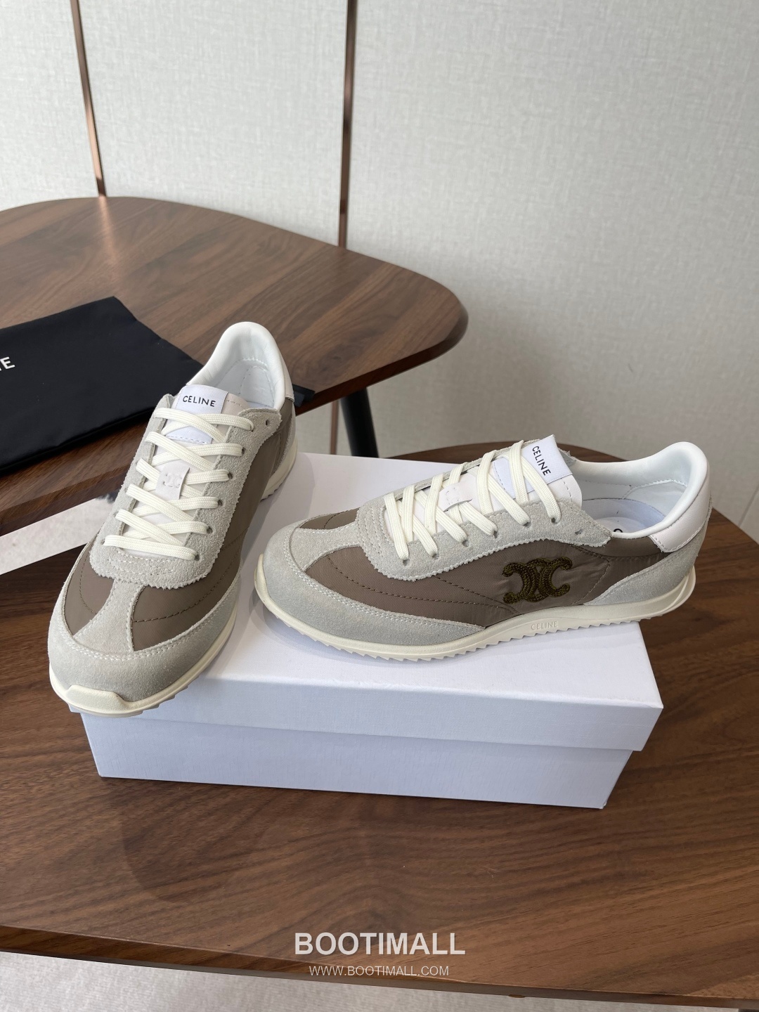 Celine Racer Triomphe Cowhide Textile Black Sneakers 셀린느 레이서 트리옹프 소가죽 텍스타일 블랙 스니커즈 4