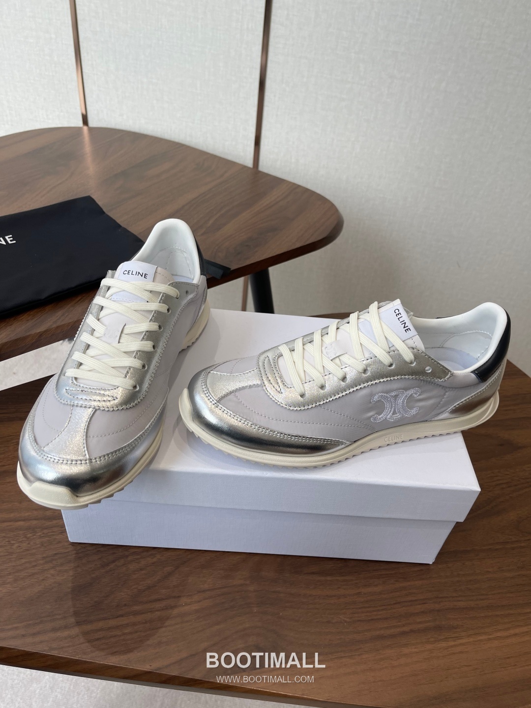 Celine Racer Triomphe Cowhide Textile Black Sneakers 셀린느 레이서 트리옹프 소가죽 텍스타일 블랙 스니커즈 4