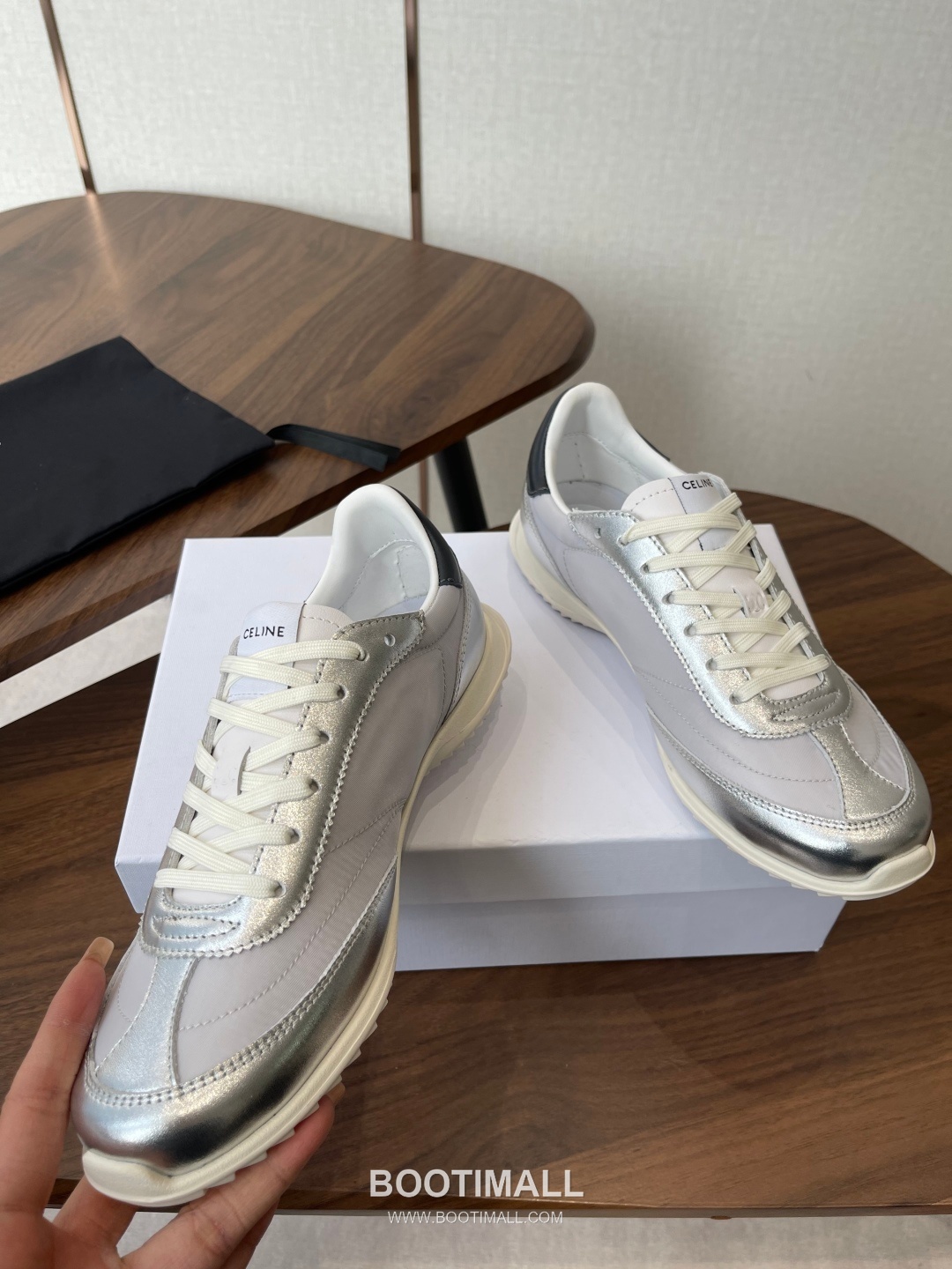 Celine Racer Triomphe Cowhide Textile Black Sneakers 셀린느 레이서 트리옹프 소가죽 텍스타일 블랙 스니커즈 5