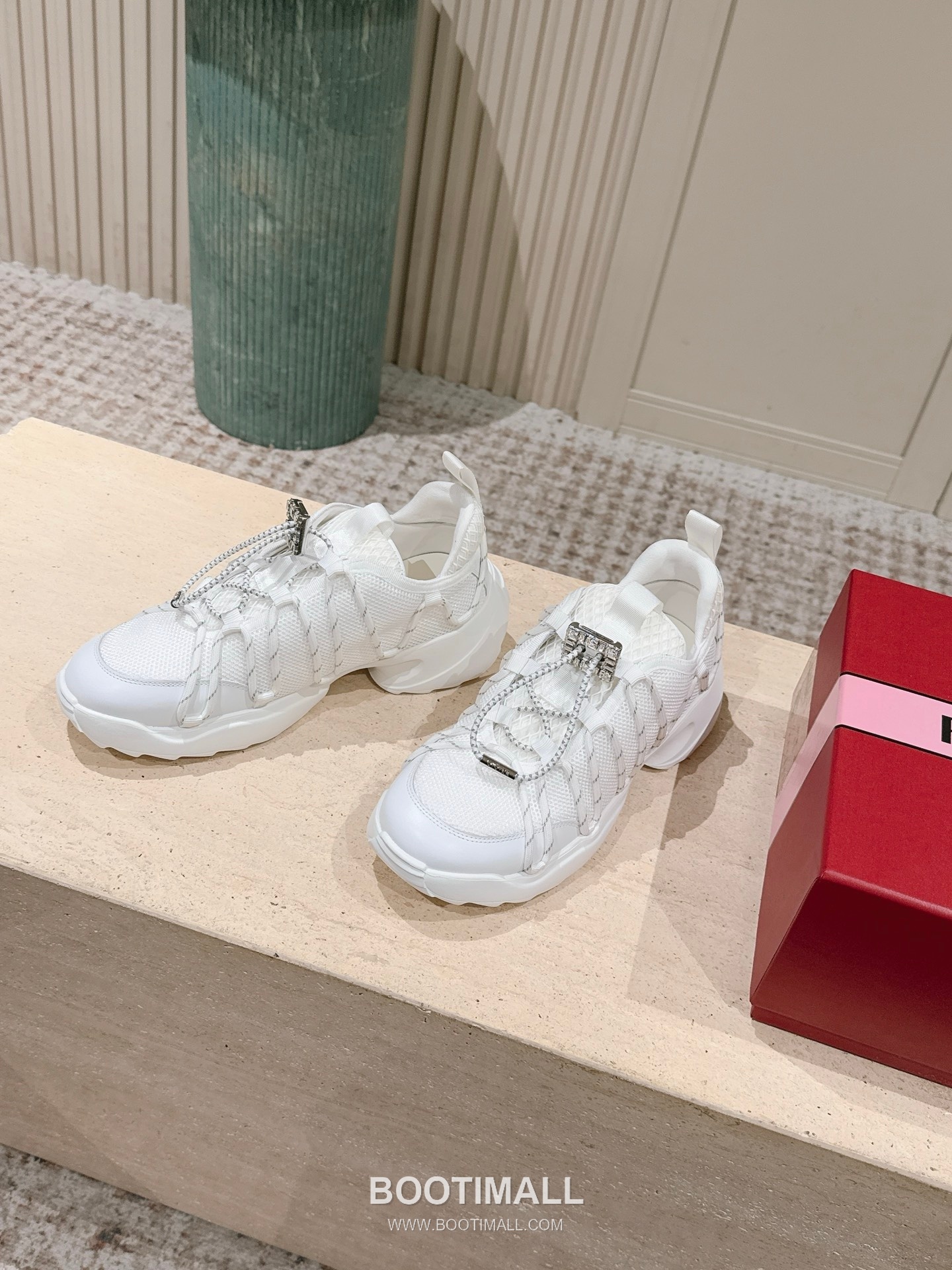 Prada Viv Run Crystal Buckle Mesh Lambskin Black Sneakers 프라다 비브 런 크리스털 버클 메쉬 양가죽 블랙 스니커즈 3