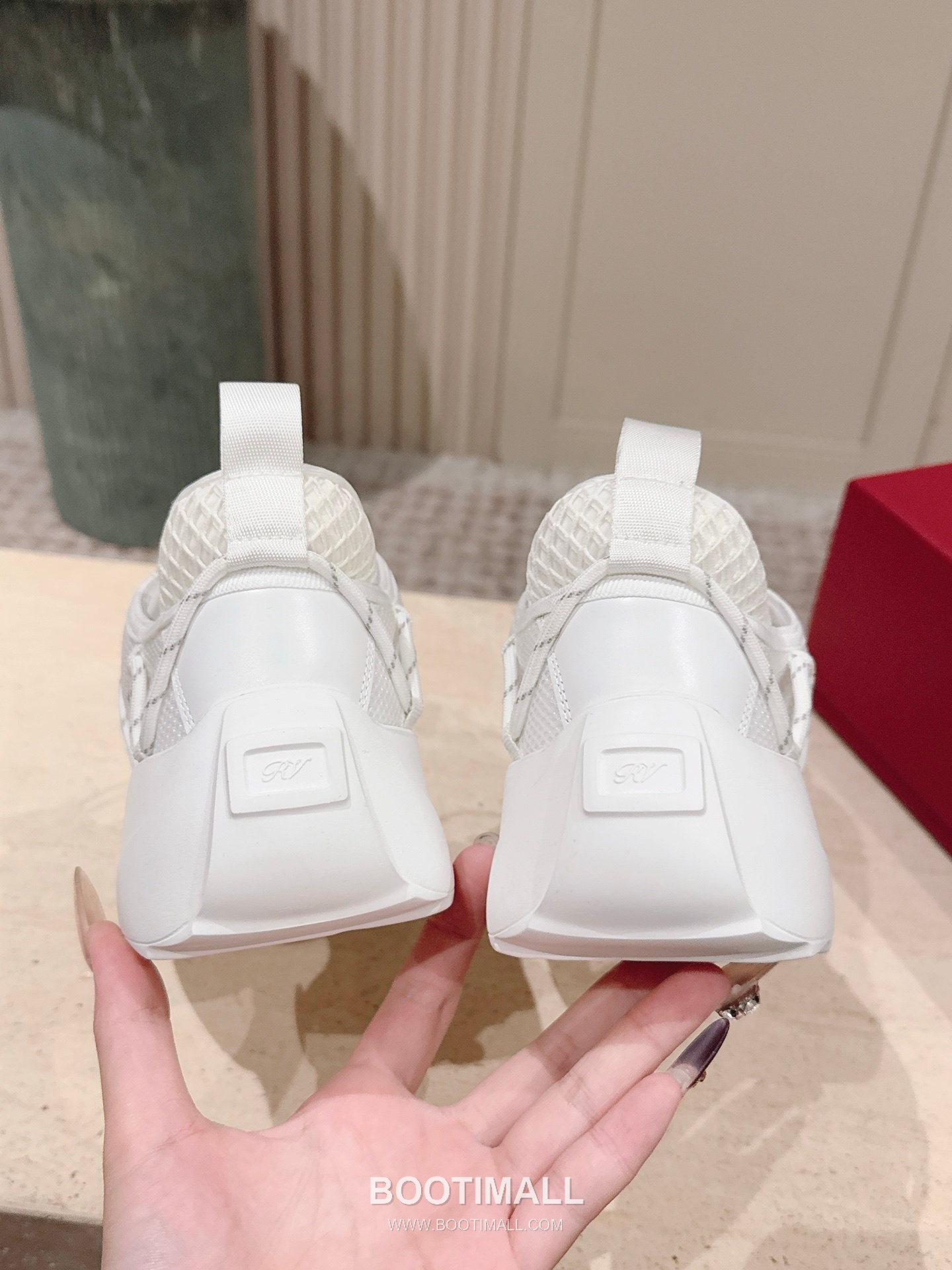 Prada Viv Run Crystal Buckle Mesh Lambskin Black Sneakers 프라다 비브 런 크리스털 버클 메쉬 양가죽 블랙 스니커즈 7