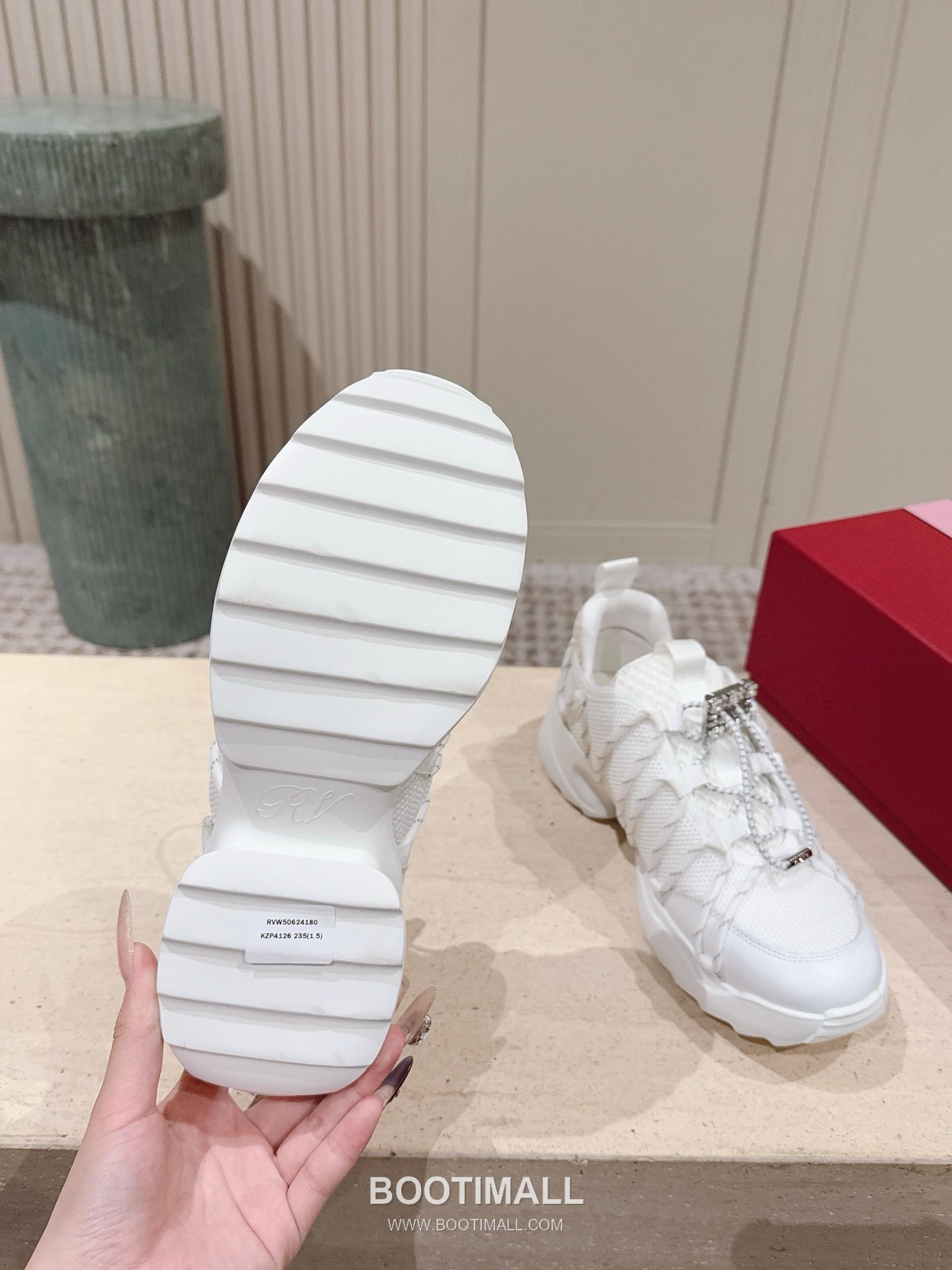 Prada Viv Run Crystal Buckle Mesh Lambskin Black Sneakers 프라다 비브 런 크리스털 버클 메쉬 양가죽 블랙 스니커즈 9