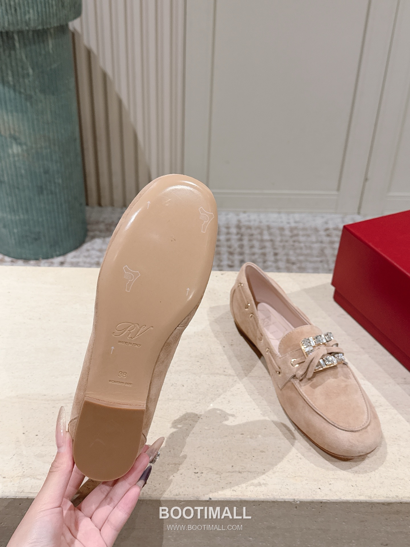 Roger Vivier Belle Vivier Suede Buckle Loafer 로저 비비에 벨 비비에 스웨이드 버클 로퍼 2cm 9