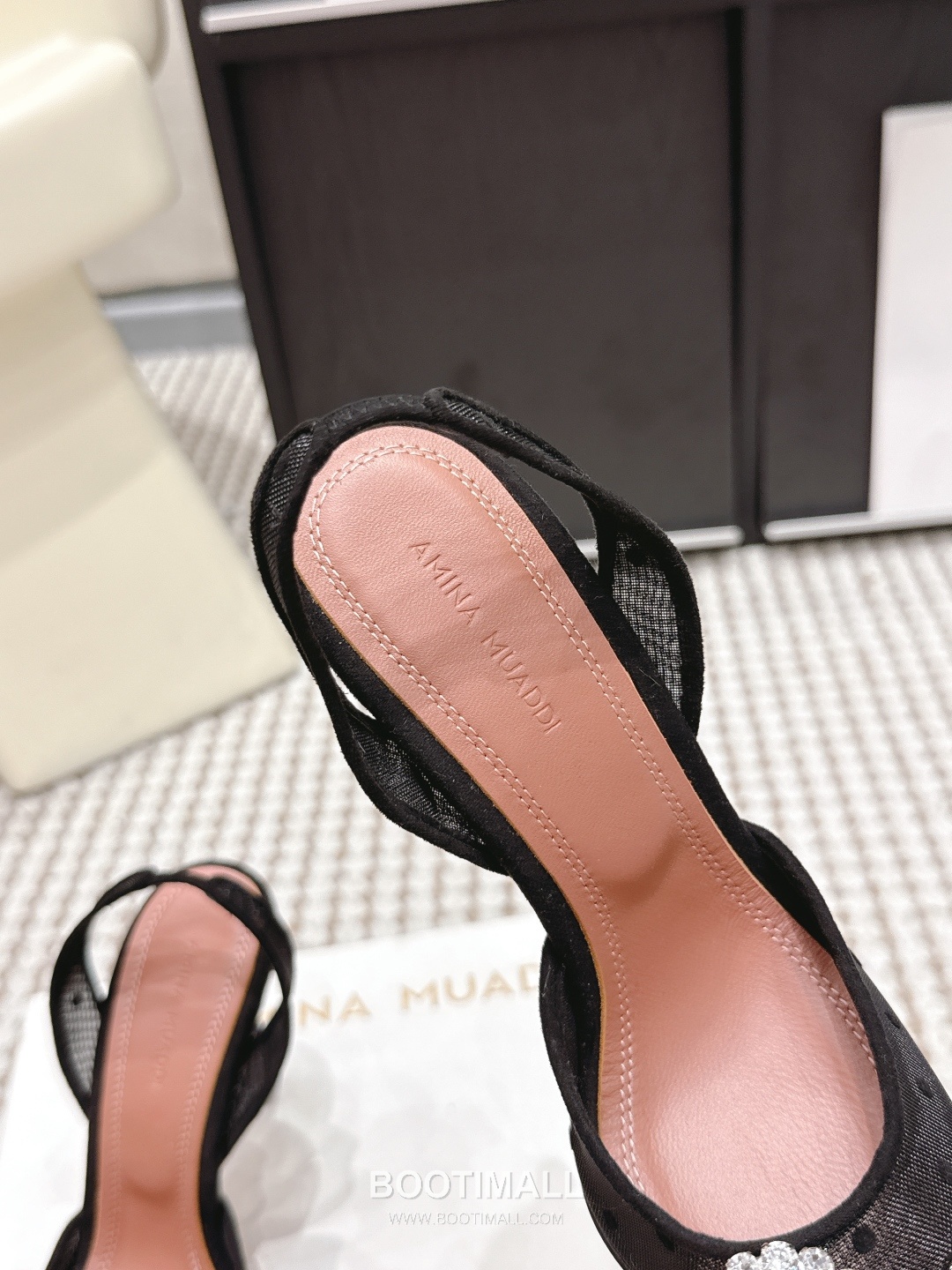 Amina Muaddi Crystal Embellished Slingback Heel 아미나 무아디 크리스탈 슬링백 힐 9.5cm 7