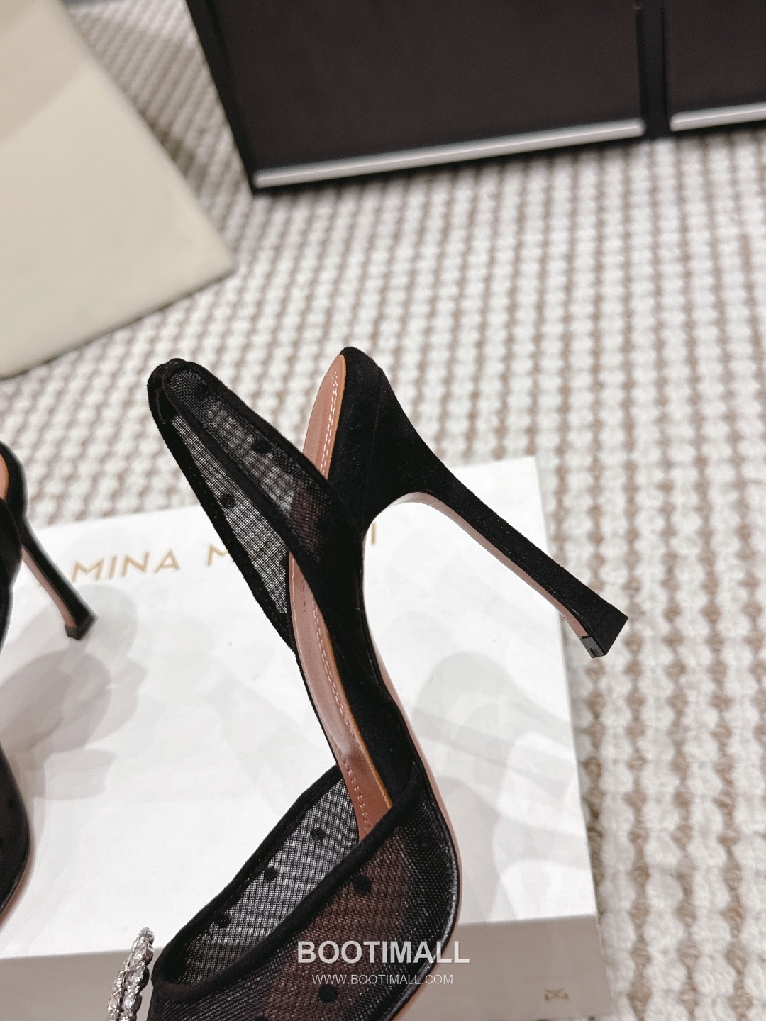 Amina Muaddi Crystal Embellished Slingback Heel 아미나 무아디 크리스탈 슬링백 힐 9.5cm 8