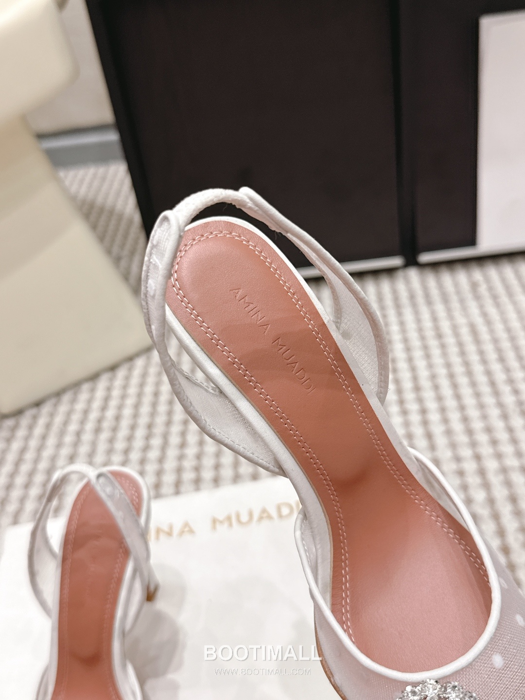 Amina Muaddi Crystal Embellished Slingback Heel 아미나 무아디 크리스탈 슬링백 힐 9.5cm 6