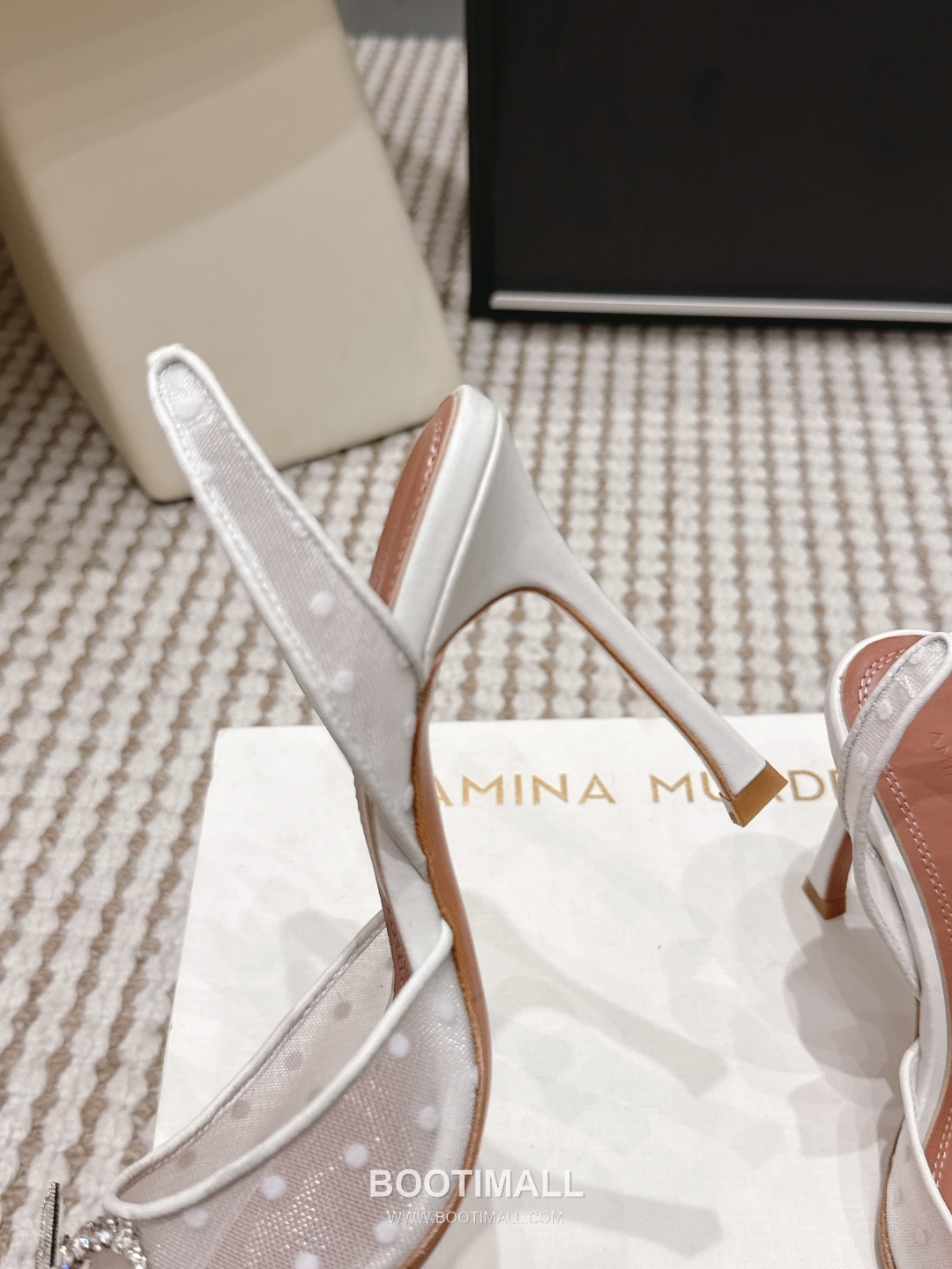 Amina Muaddi Crystal Embellished Slingback Heel 아미나 무아디 크리스탈 슬링백 힐 9.5cm 7