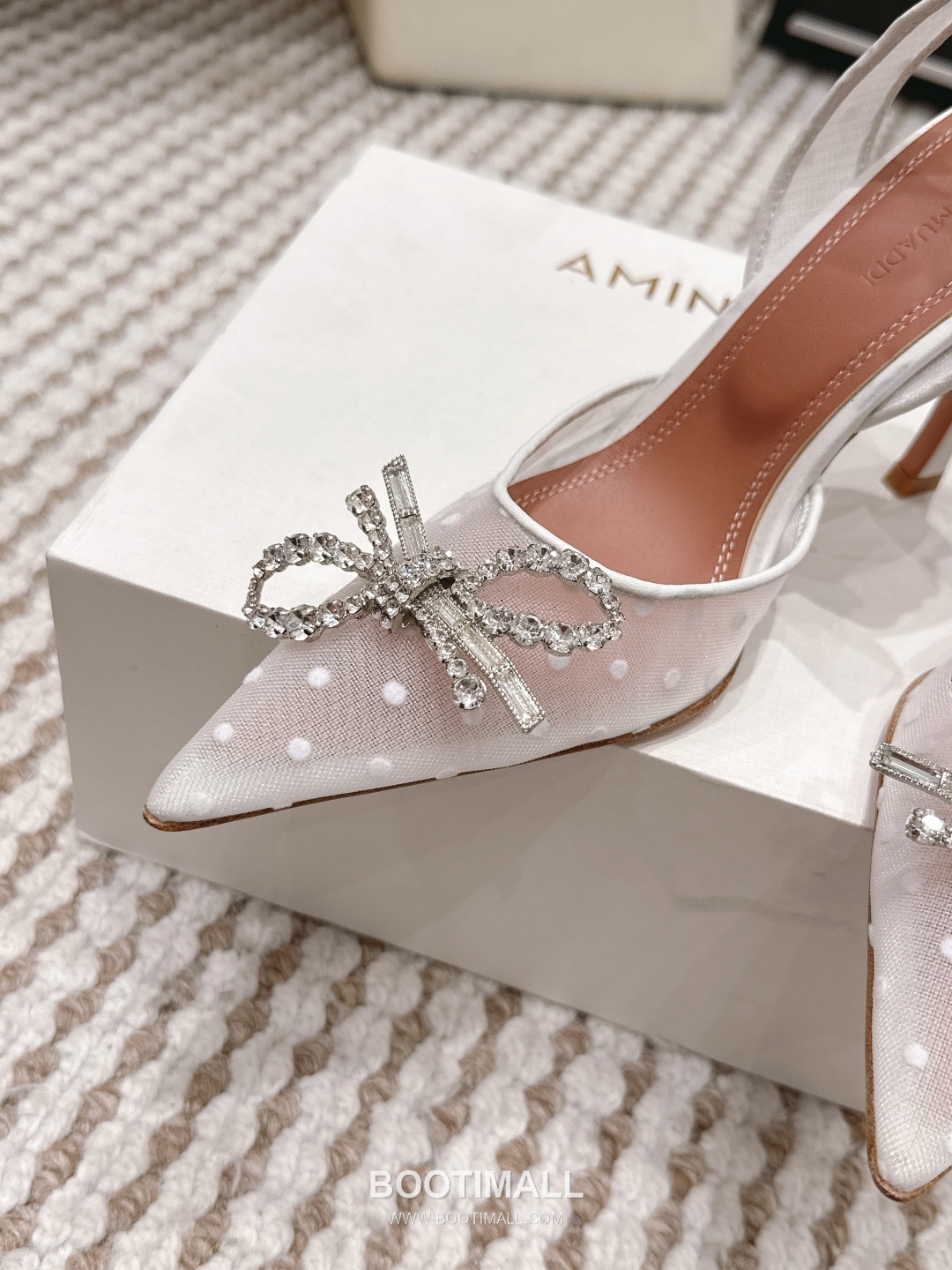 Amina Muaddi Crystal Embellished Slingback Heel 아미나 무아디 크리스탈 슬링백 힐 9.5cm 8