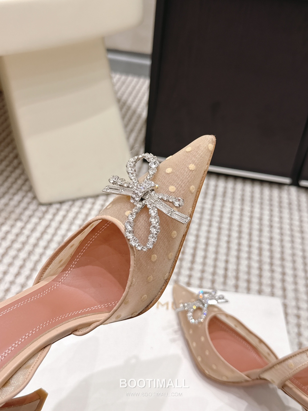 Amina Muaddi Crystal Embellished Slingback Heel 아미나 무아디 크리스탈 슬링백 힐 9.5cm 6