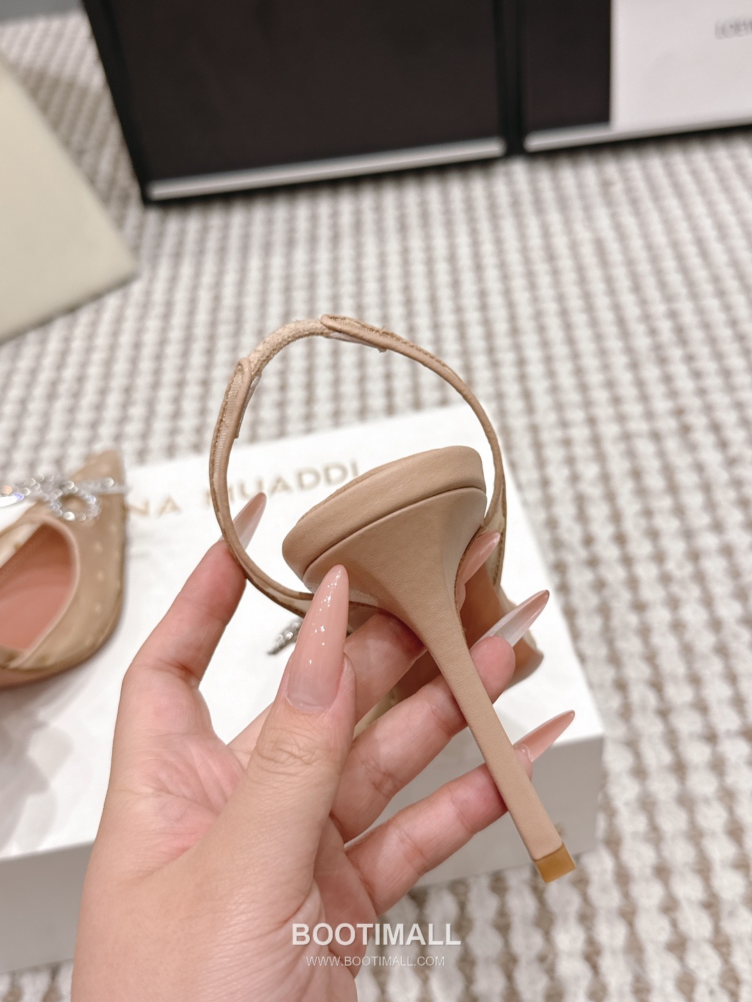 Amina Muaddi Crystal Embellished Slingback Heel 아미나 무아디 크리스탈 슬링백 힐 9.5cm 7