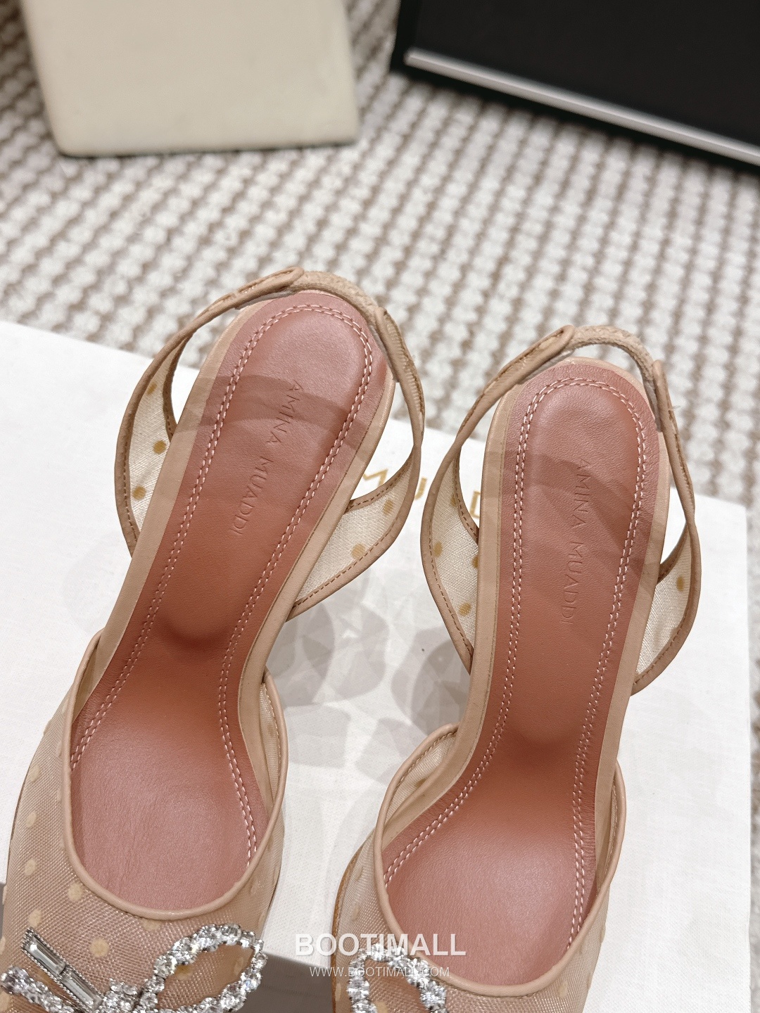 Amina Muaddi Crystal Embellished Slingback Heel 아미나 무아디 크리스탈 슬링백 힐 9.5cm 8