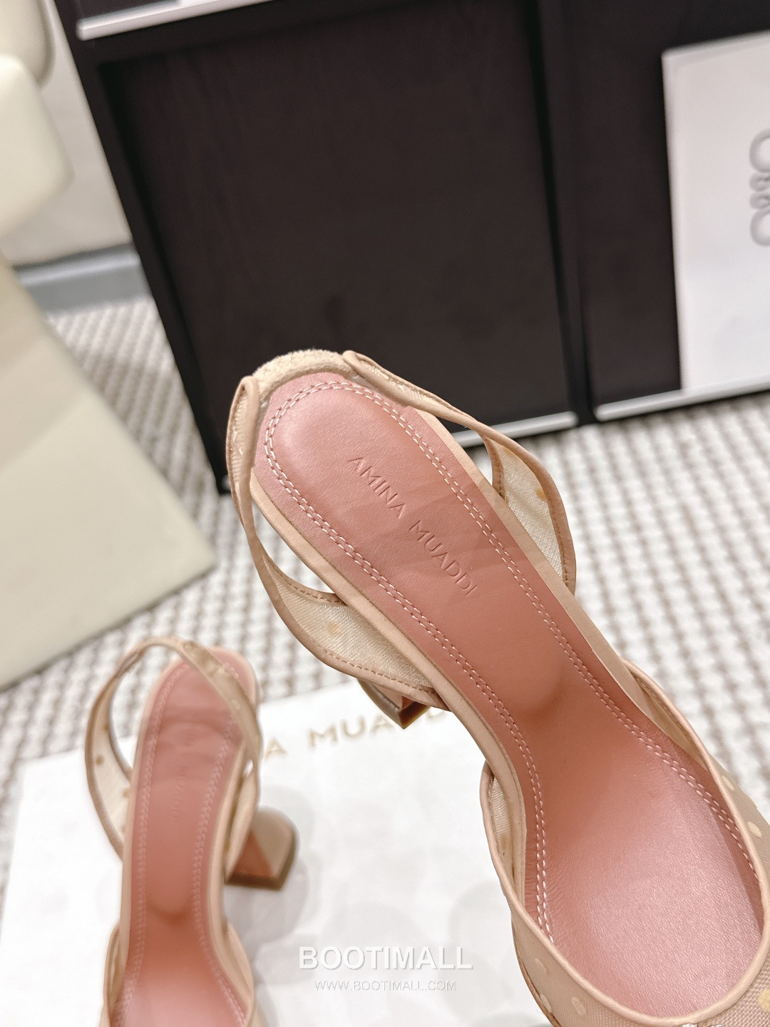 Amina Muaddi Crystal Embellished Slingback Heel 아미나 무아디 크리스탈 슬링백 힐 9.5cm 7