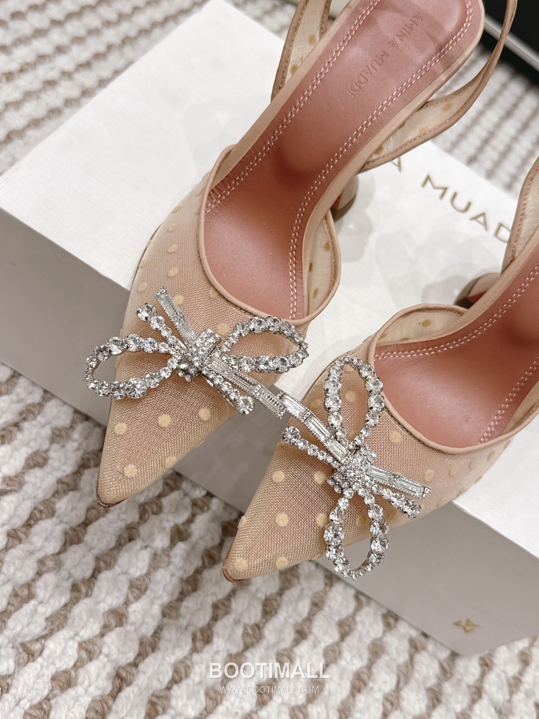 Amina Muaddi Crystal Embellished Slingback Heel 아미나 무아디 크리스탈 슬링백 힐 9.5cm 8