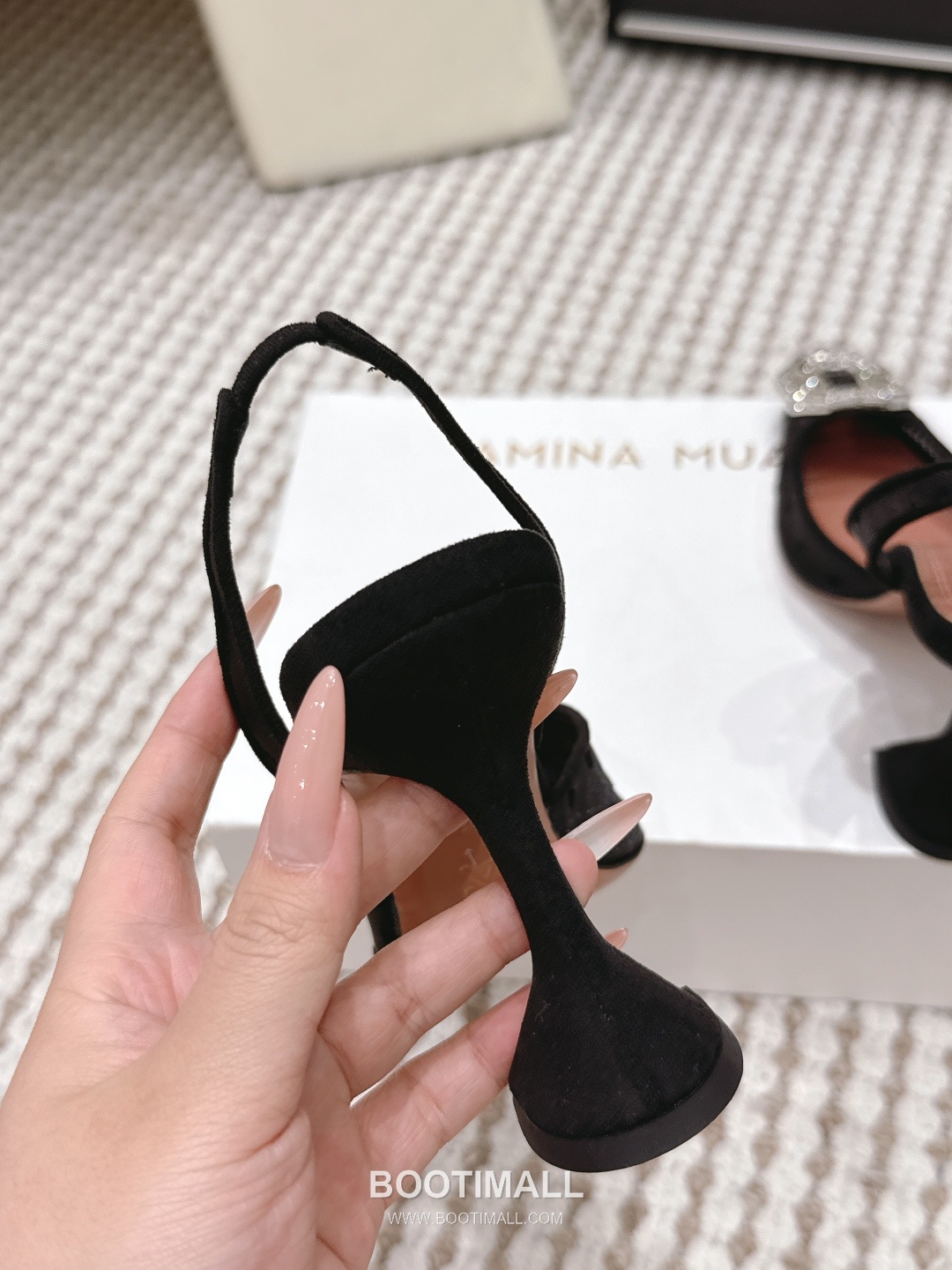 Amina Muaddi Crystal Embellished Slingback Heel 아미나 무아디 크리스탈 슬링백 힐 9.5cm 9
