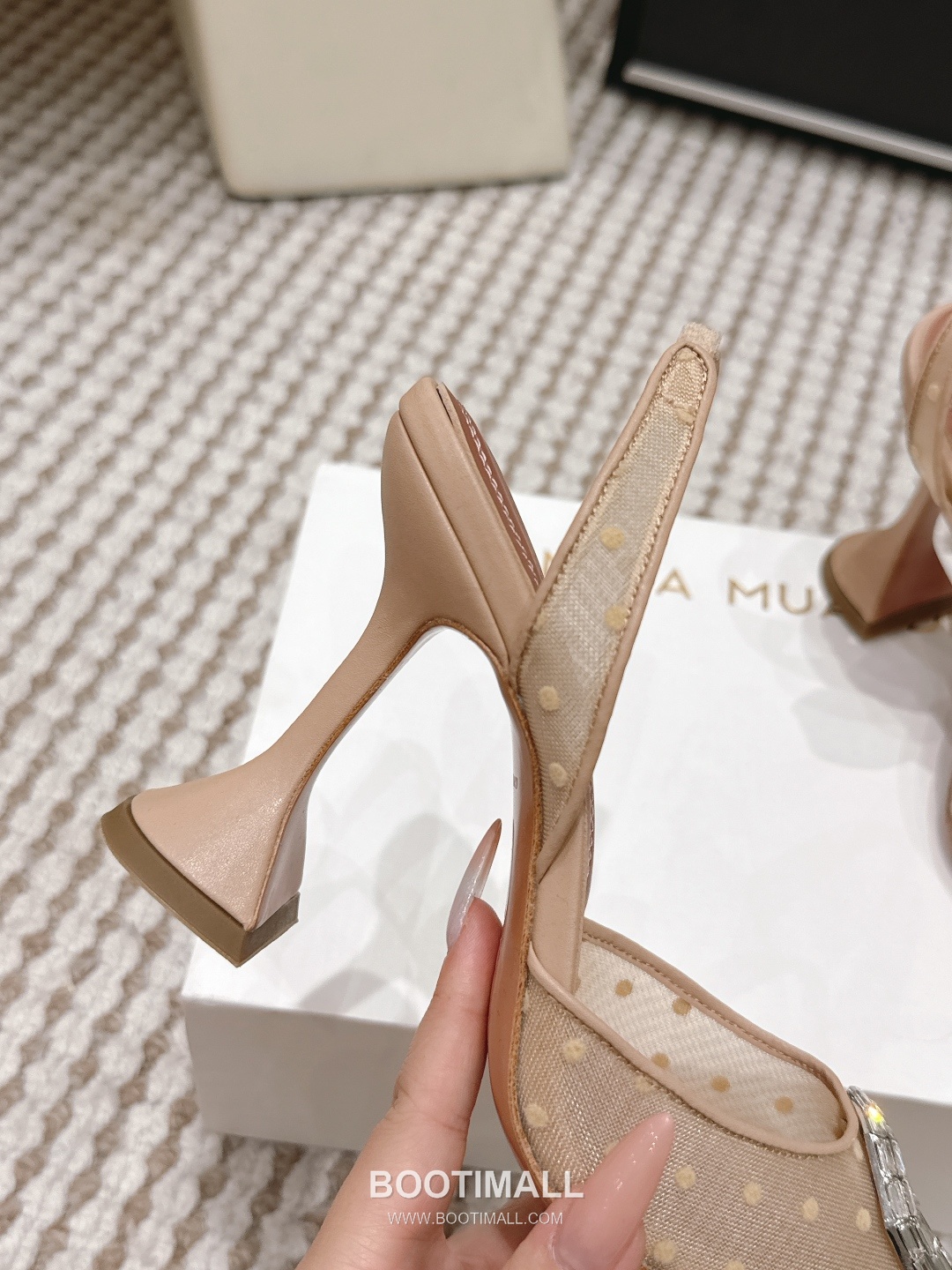 Amina Muaddi Crystal Embellished Slingback Heel 아미나 무아디 크리스탈 슬링백 힐 9.5cm 6