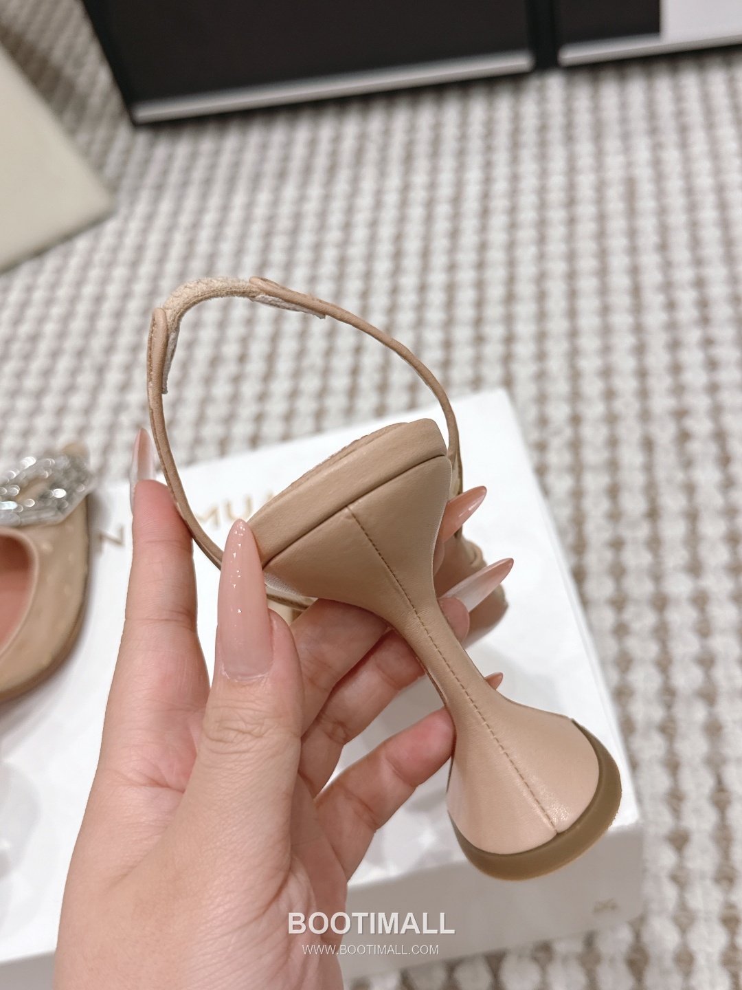 Amina Muaddi Crystal Embellished Slingback Heel 아미나 무아디 크리스탈 슬링백 힐 9.5cm 9