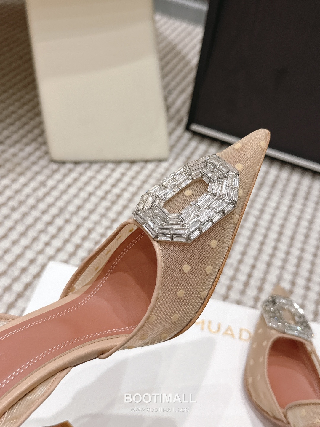 Amina Muaddi Crystal Embellished Slingback Heel 아미나 무아디 크리스탈 슬링백 힐 9.5cm 8