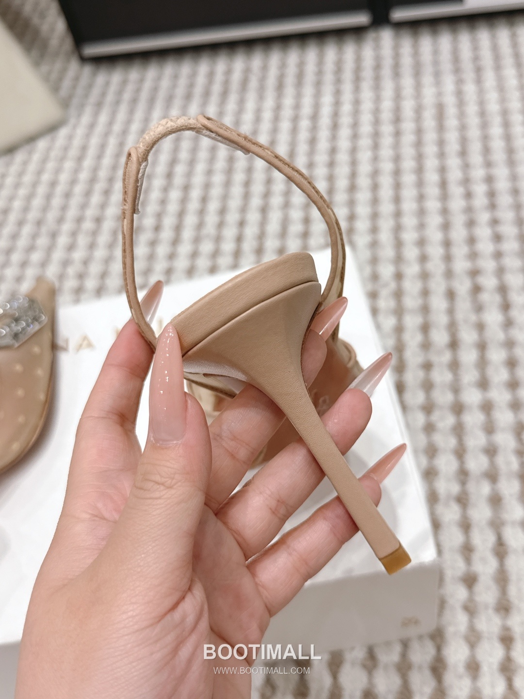 Amina Muaddi Crystal Embellished Slingback Heel 아미나 무아디 크리스탈 슬링백 힐 9.5cm 9