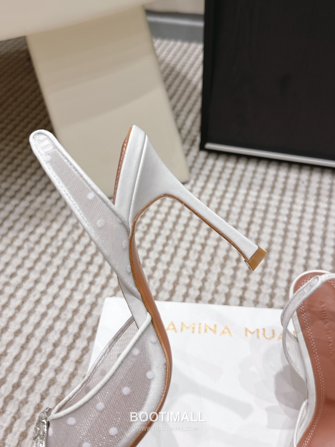 Amina Muaddi Crystal Embellished Slingback Heel 아미나 무아디 크리스탈 슬링백 힐 9.5cm 6