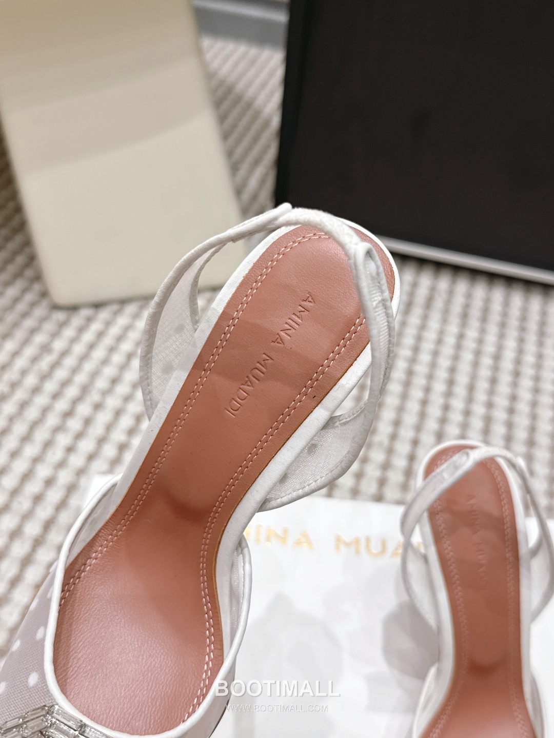Amina Muaddi Crystal Embellished Slingback Heel 아미나 무아디 크리스탈 슬링백 힐 9.5cm 7