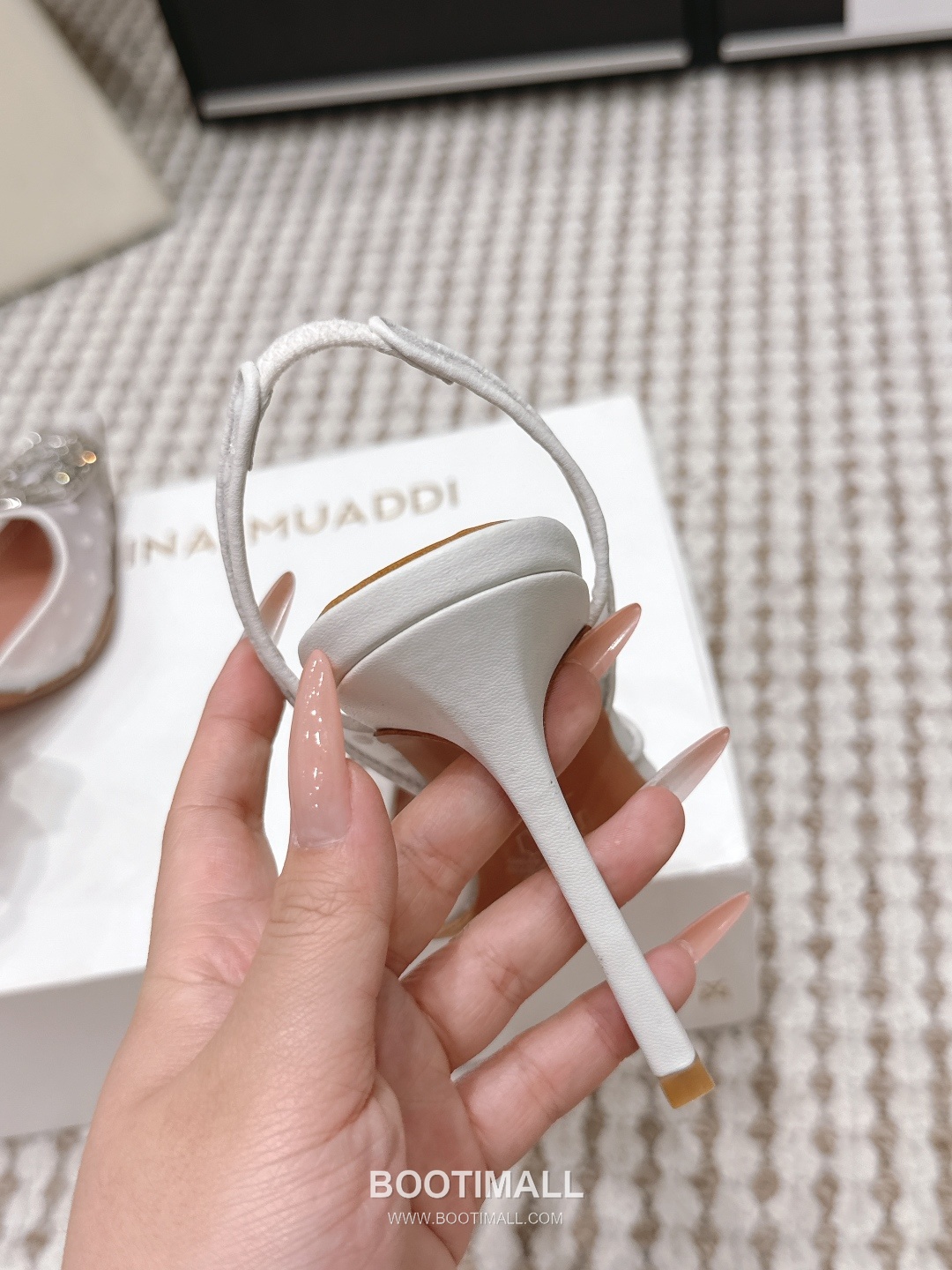 Amina Muaddi Crystal Embellished Slingback Heel 아미나 무아디 크리스탈 슬링백 힐 9.5cm 9