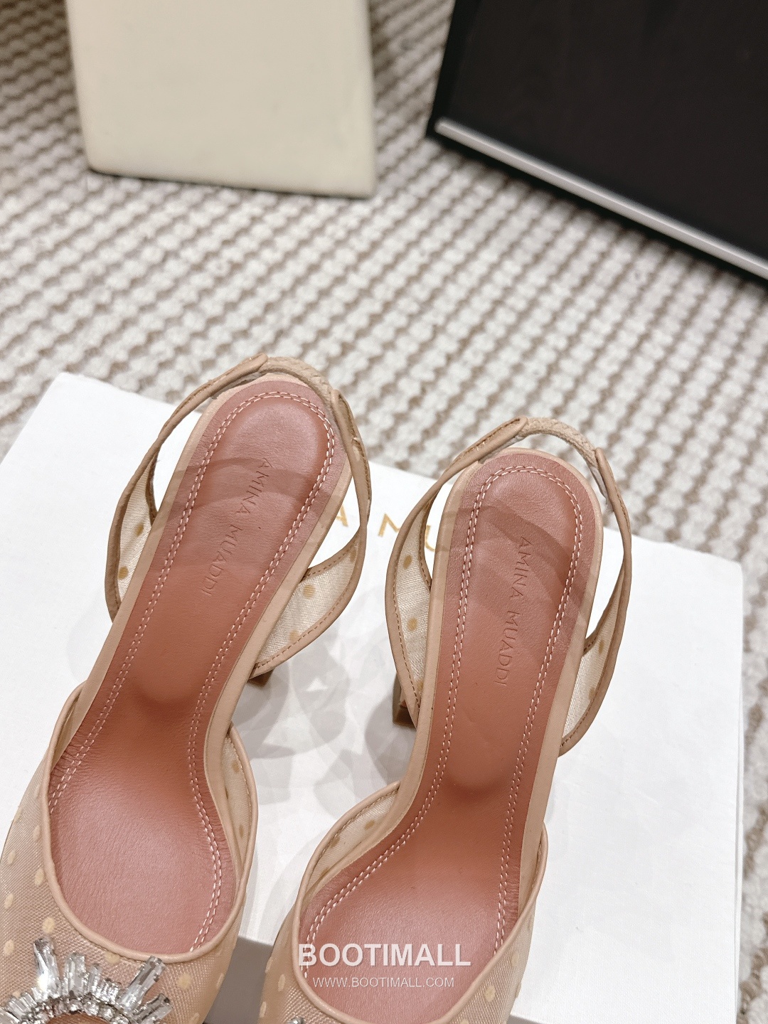 Amina Muaddi Crystal Embellished Slingback Heel 아미나 무아디 크리스탈 슬링백 힐 9.5cm 6