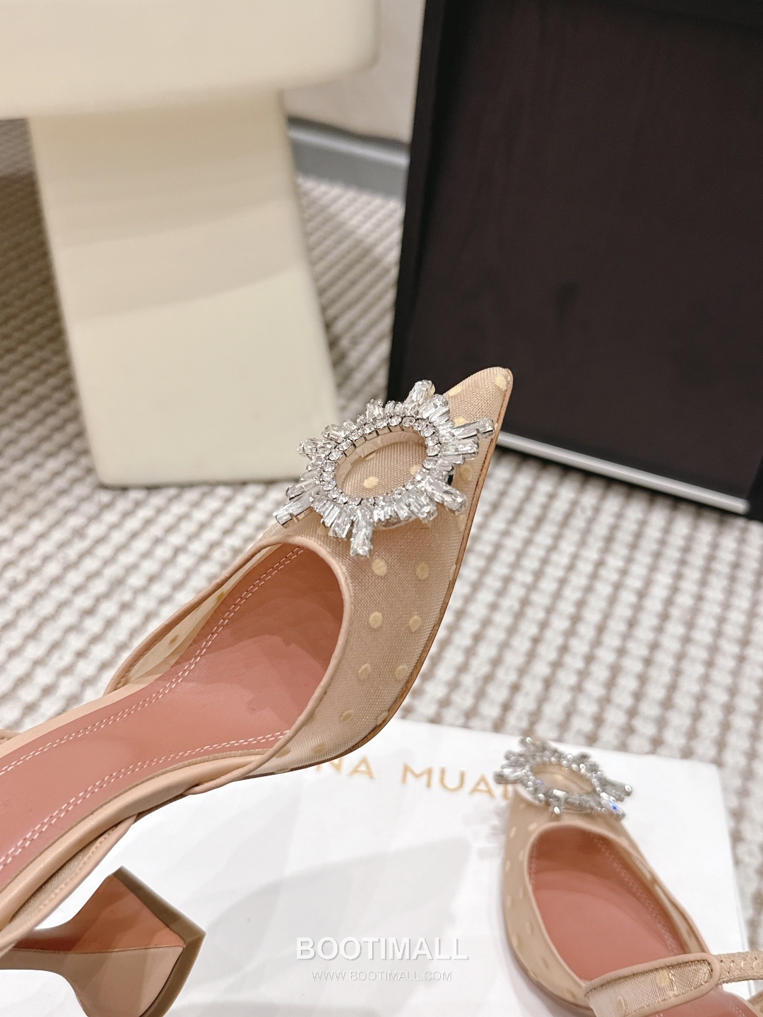Amina Muaddi Crystal Embellished Slingback Heel 아미나 무아디 크리스탈 슬링백 힐 9.5cm 7
