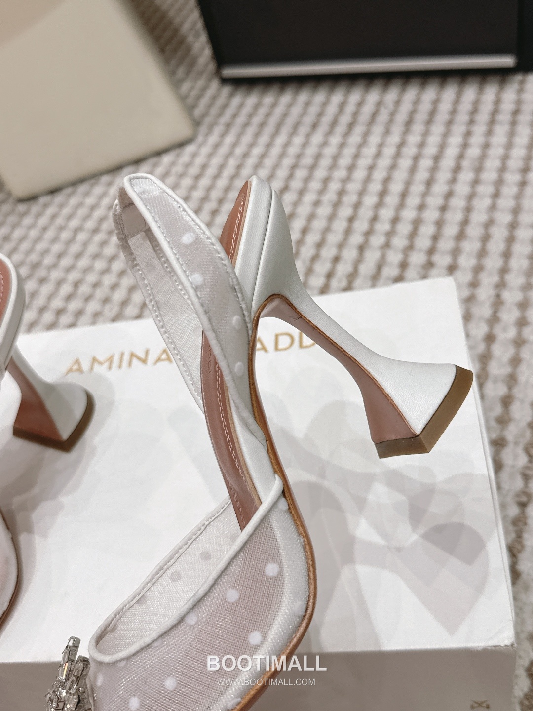 Amina Muaddi Crystal Embellished Slingback Heel 아미나 무아디 크리스탈 슬링백 힐 9.5cm 7