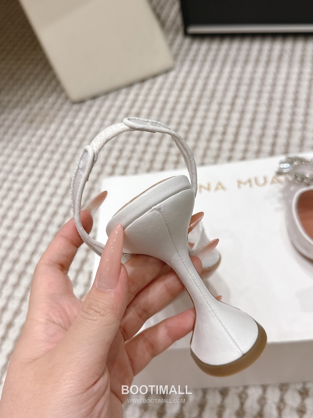 Amina Muaddi Crystal Embellished Slingback Heel 아미나 무아디 크리스탈 슬링백 힐 9.5cm 9