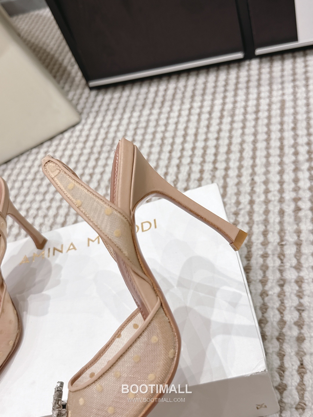 Amina Muaddi Crystal Embellished Slingback Heel 아미나 무아디 크리스탈 슬링백 힐 9.5cm 6