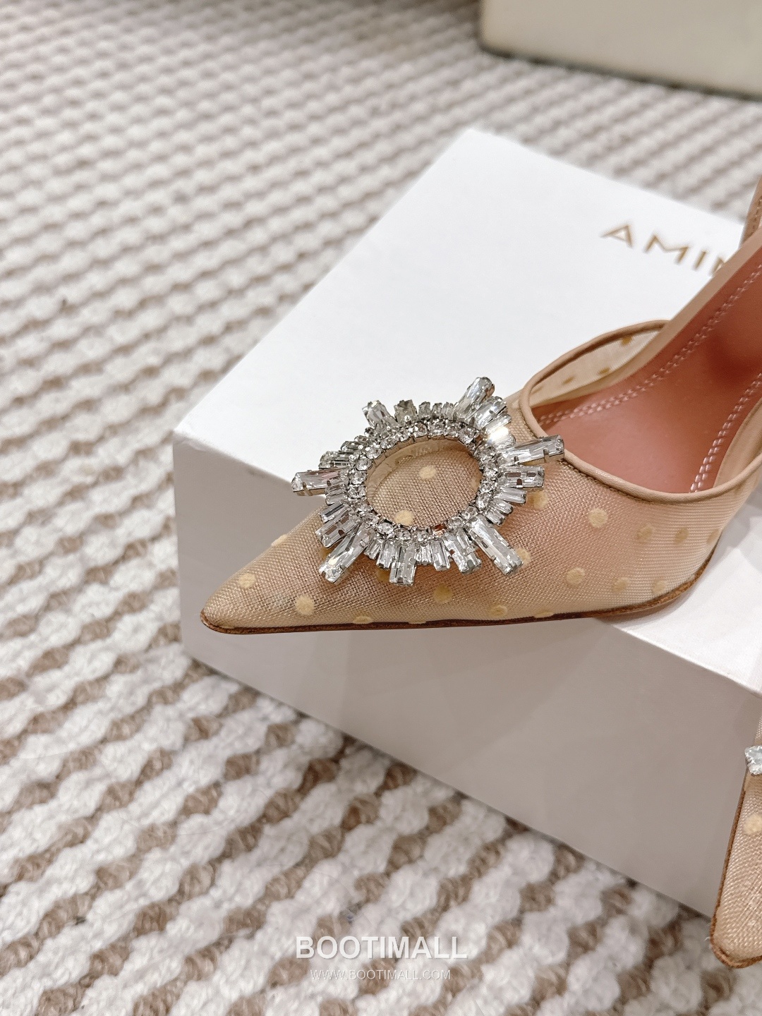 Amina Muaddi Crystal Embellished Slingback Heel 아미나 무아디 크리스탈 슬링백 힐 9.5cm 8