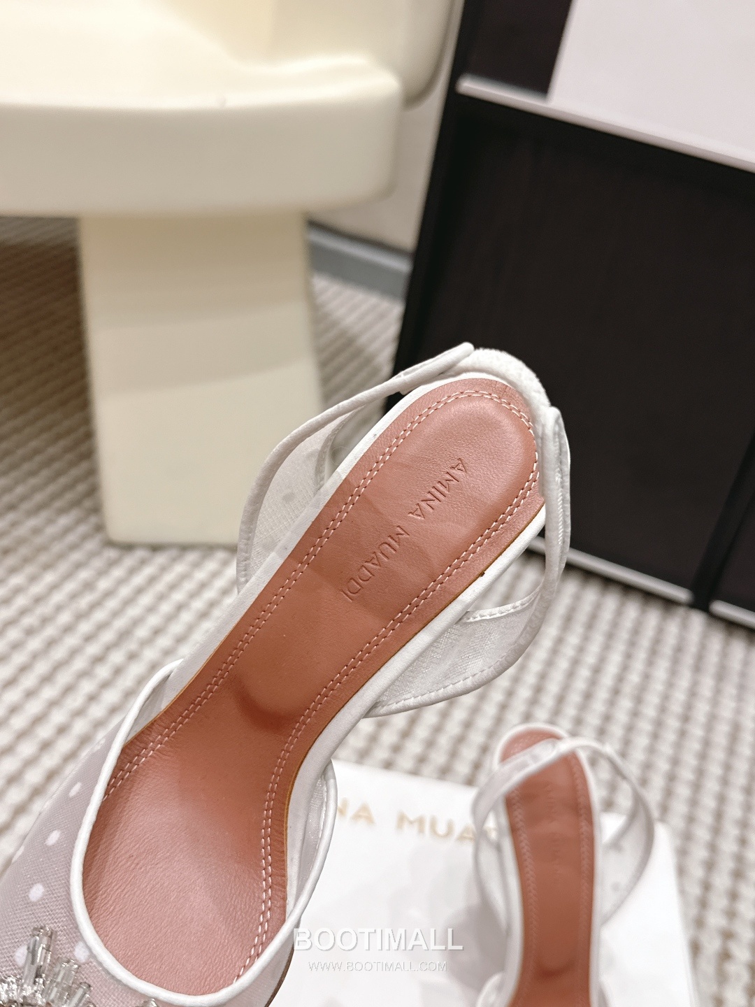 Amina Muaddi Crystal Embellished Slingback Heel 아미나 무아디 크리스탈 슬링백 힐 9.5cm 6