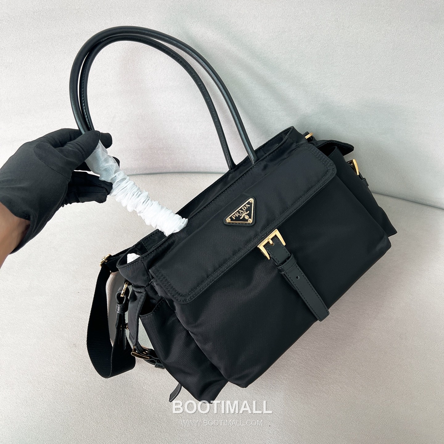 Prada Explore Parachute Nylon Black Handbag 프라다 익스플로어 1BG596 파라슈트 나일론 블랙 토트백 30cm 5