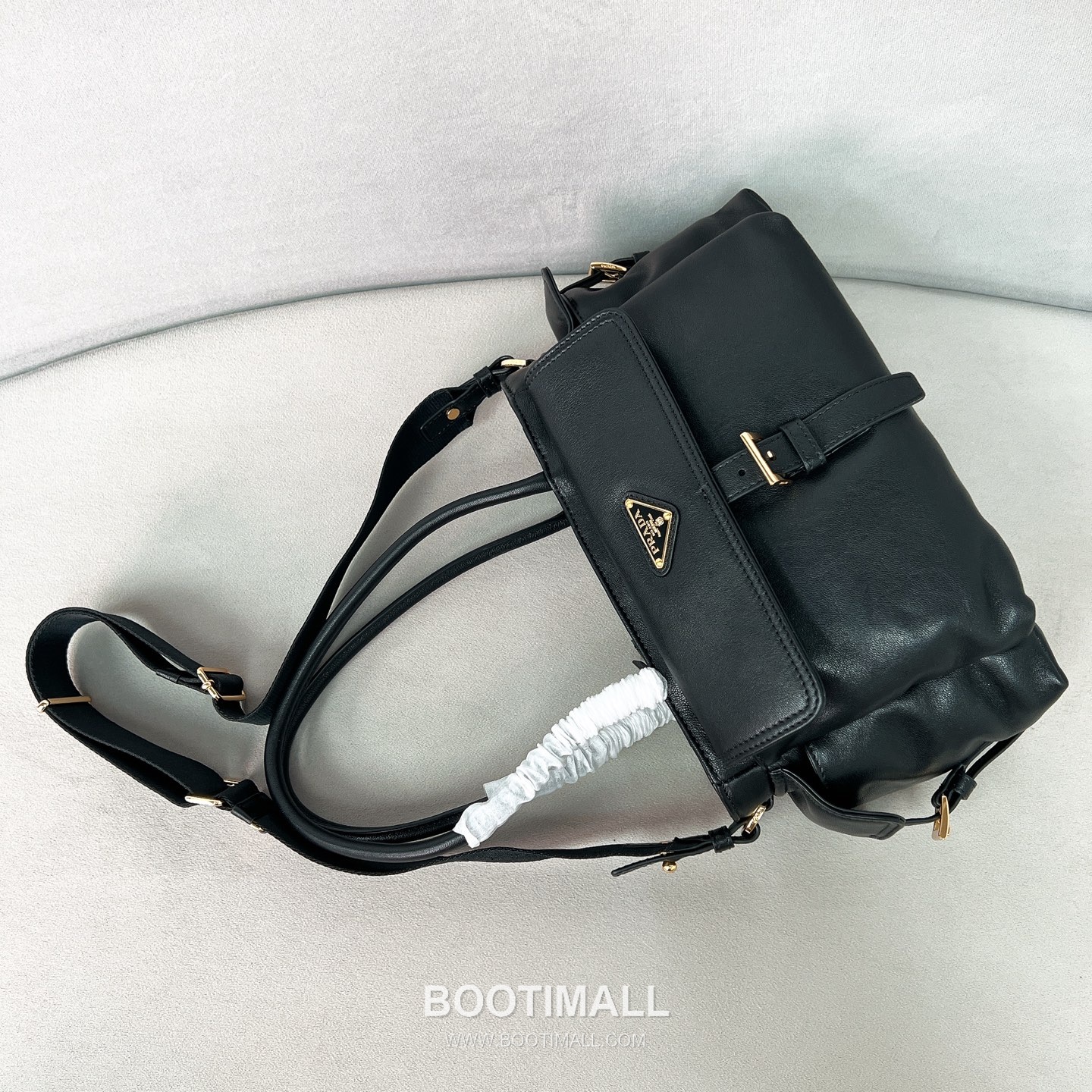 Prada Explore Lambskin Black Handbag 프라다 익스플로어 1BG596 램스킨 블랙 토트백 30cm 6