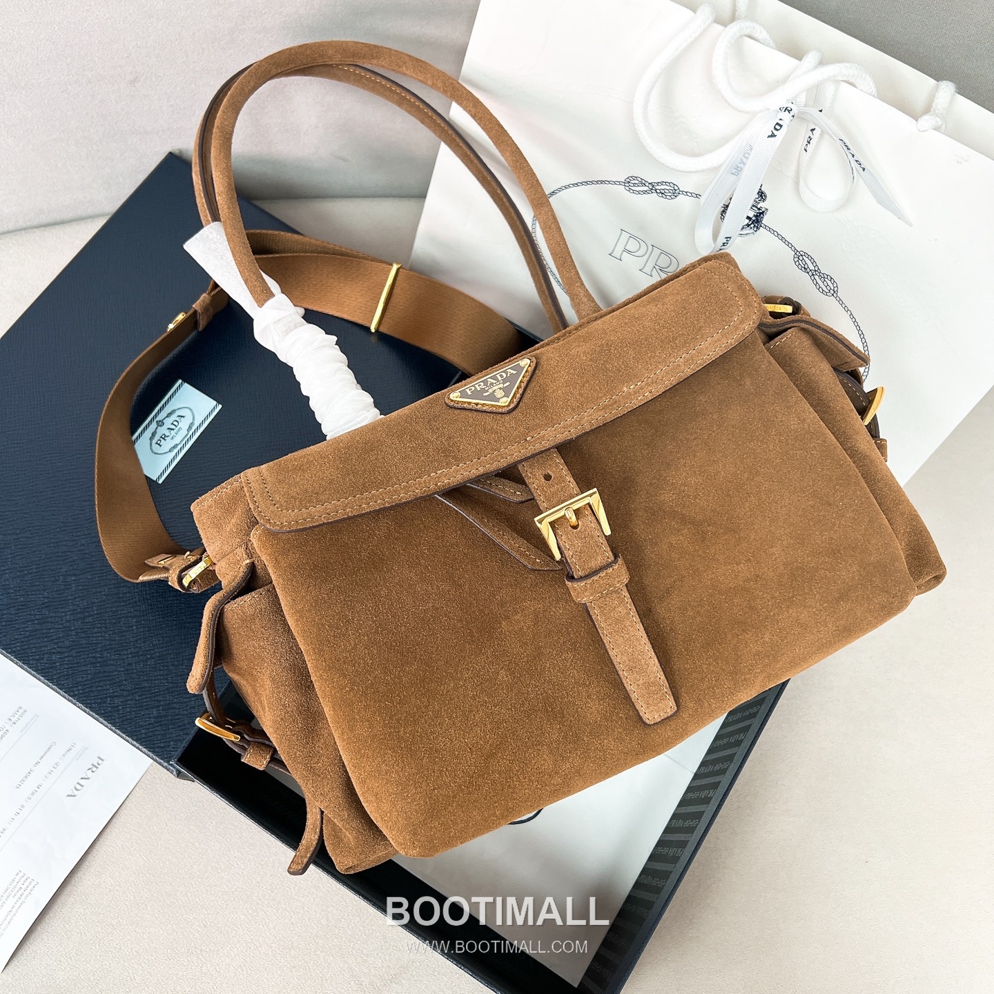 Prada Explore Parachute Nylon Cocoa Brown Handbag 프라다 익스플로어 1BG596 파라슈트 나일론 코코아 브라운 토트백 30cm 2