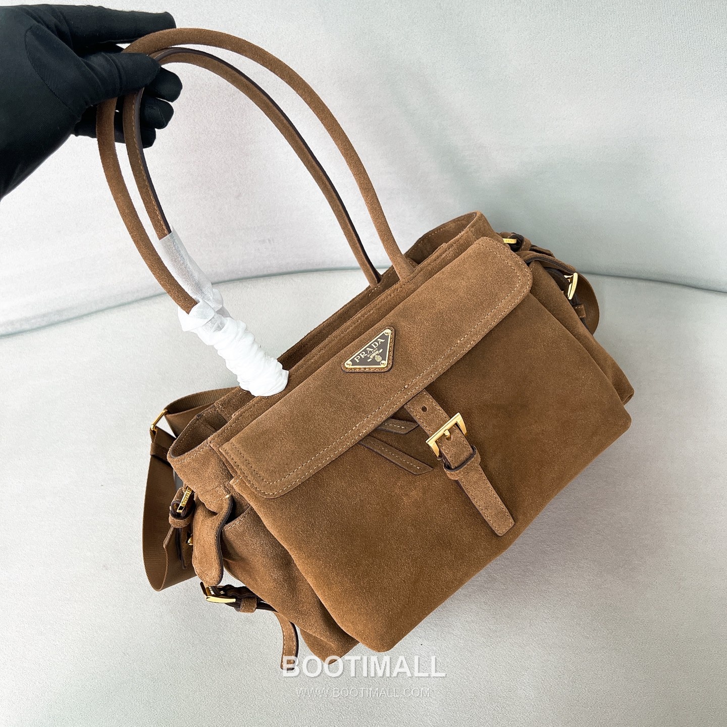 Prada Explore Parachute Nylon Cocoa Brown Handbag 프라다 익스플로어 1BG596 파라슈트 나일론 코코아 브라운 토트백 30cm 3