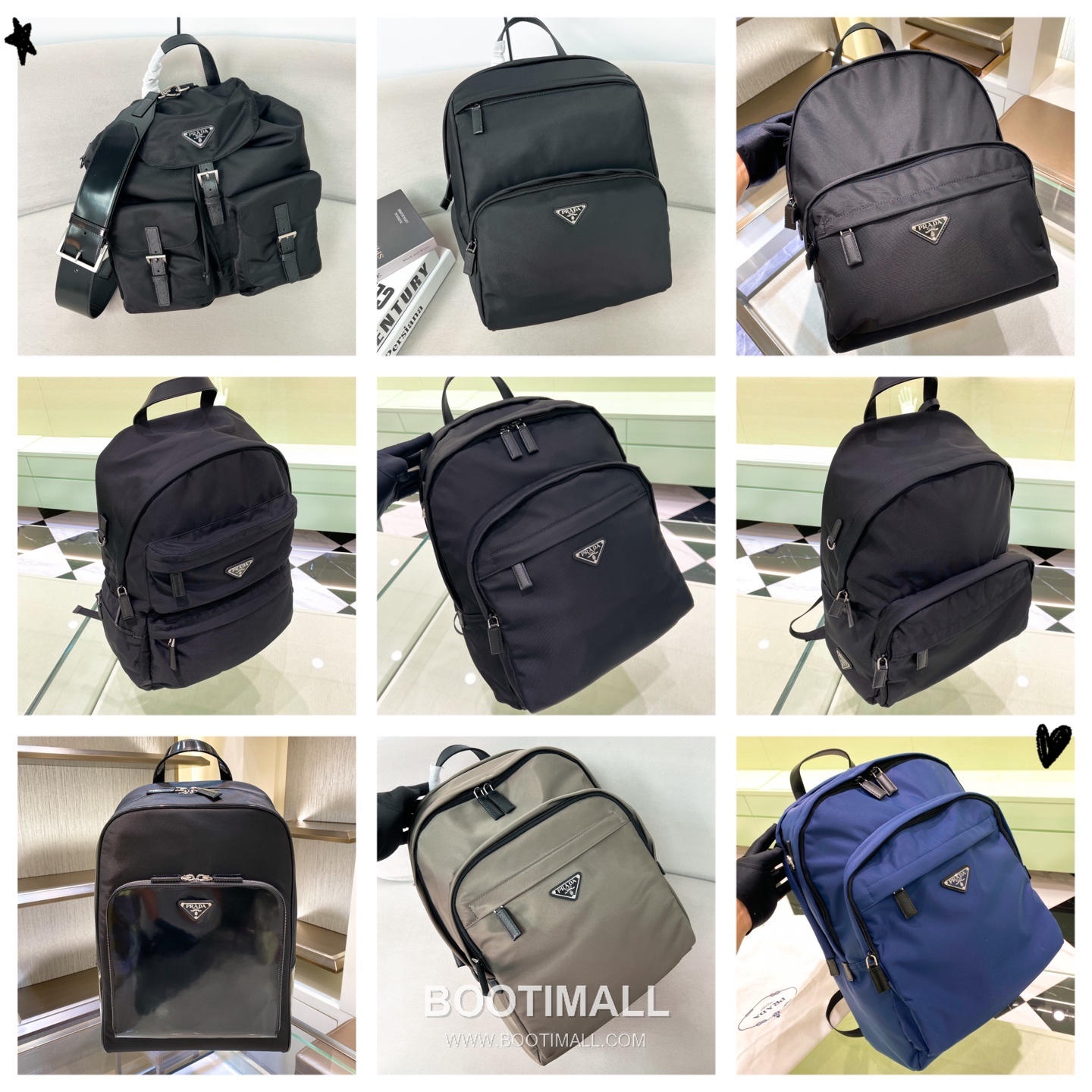 Prada Enamel Triangle Plaque Parachute Fabric Backpack 프라다 2VZ048 에나멜 트라이앵글 플라크 파라슈트 패브릭 백팩 43.5cm 11