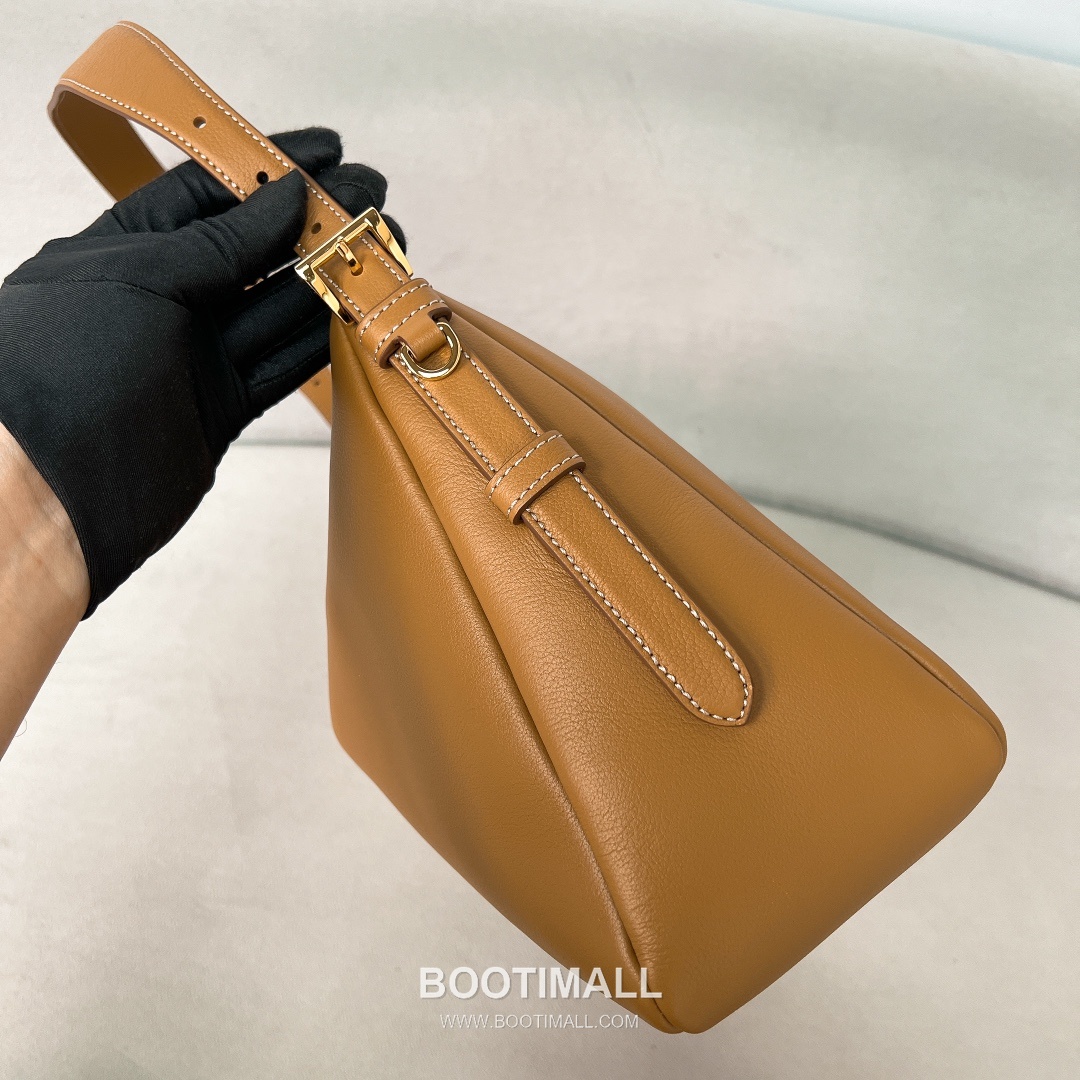 Prada Aimee Cowhide Caramel Hobo Bag 프라다 에이미 1BC228 소가죽 카라멜 호보백 39cm 5