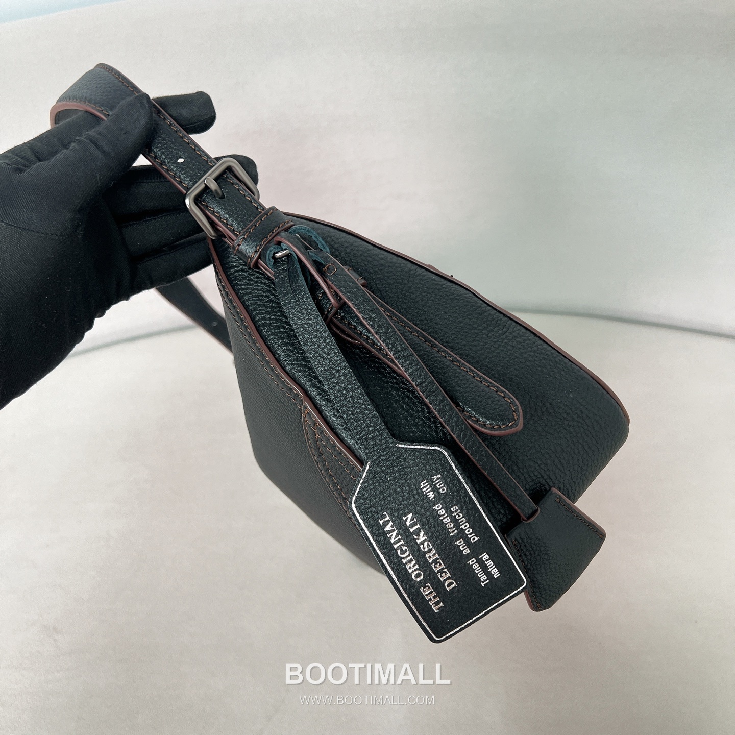 Prada Aimee Deerskin Black Hobo Bag 프라다 에이미 1BC280 디어스킨 블랙 호보백 36cm 4