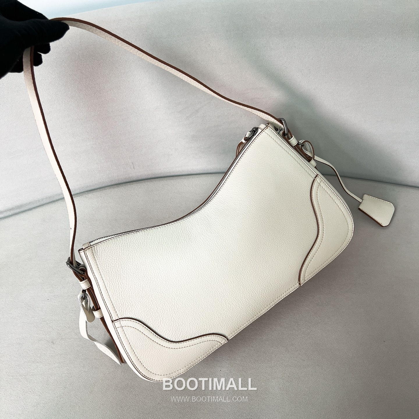 Prada Aimee Deerskin Black Hobo Bag 프라다 에이미 1BC280 디어스킨 블랙 호보백 36cm 6