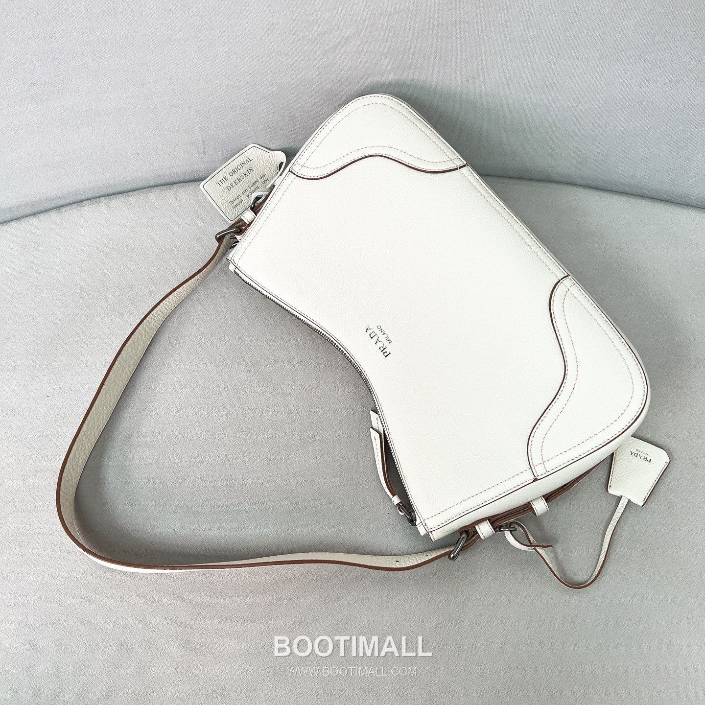 Prada Aimee Deerskin Black Hobo Bag 프라다 에이미 1BC280 디어스킨 블랙 호보백 36cm 7