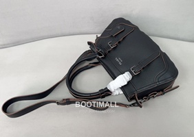 Prada Pebbled Tote Deerskin Black Bag 프라다 1BG604 페블 토트 디어스킨 블랙 35cm 2