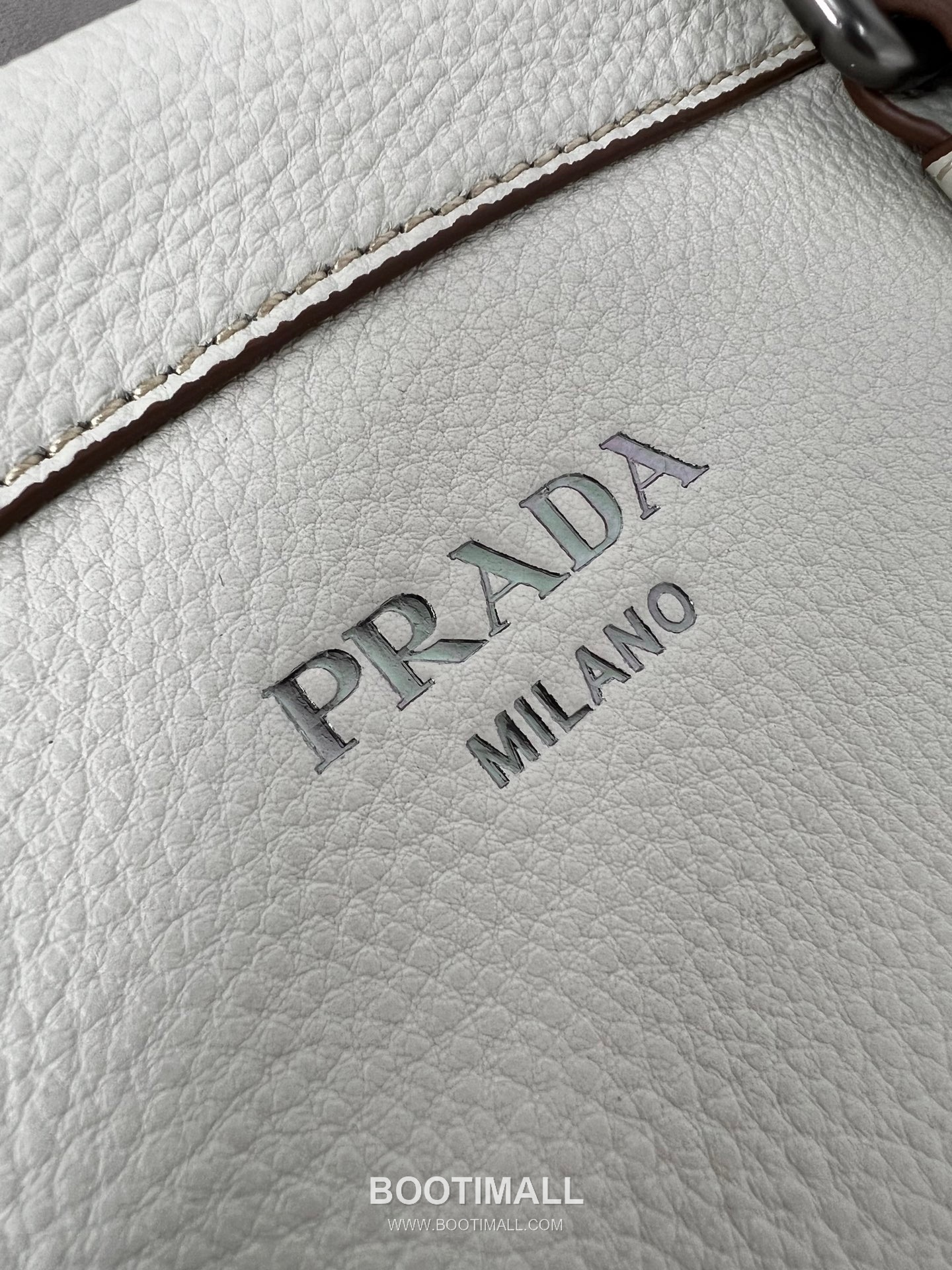 Prada Pebbled Tote Deerskin Black Bag 프라다 1BG604 페블 토트 디어스킨 블랙 35cm 7