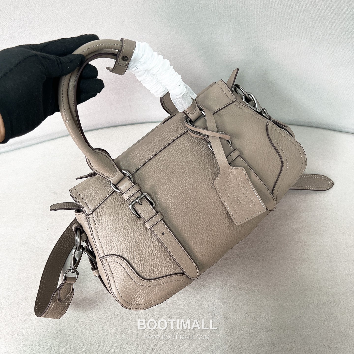 Prada Pebbled Tote Deerskin Taupe Bag 프라다 1BG604 페블드 토트 디어스킨 토프 35cm 5