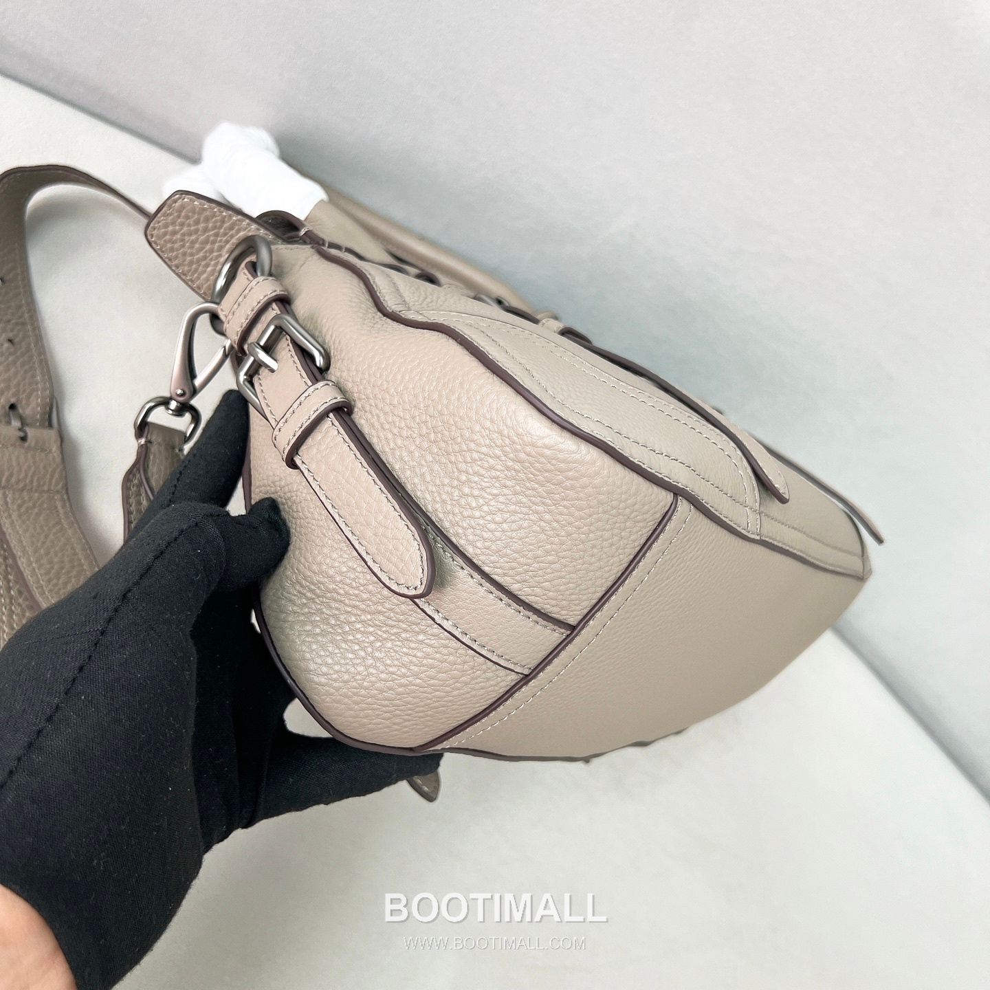 Prada Pebbled Tote Deerskin Taupe Bag 프라다 1BG604 페블드 토트 디어스킨 토프 35cm 8