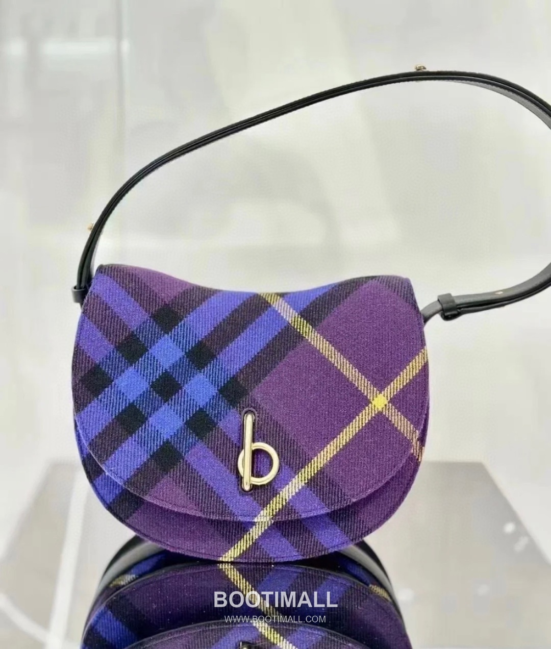 Burberry Check Wool Curved 330170 Beige Shoulder Bag 버버리 체크 울 커브드 330170 베이지 숄더백 26cm 13