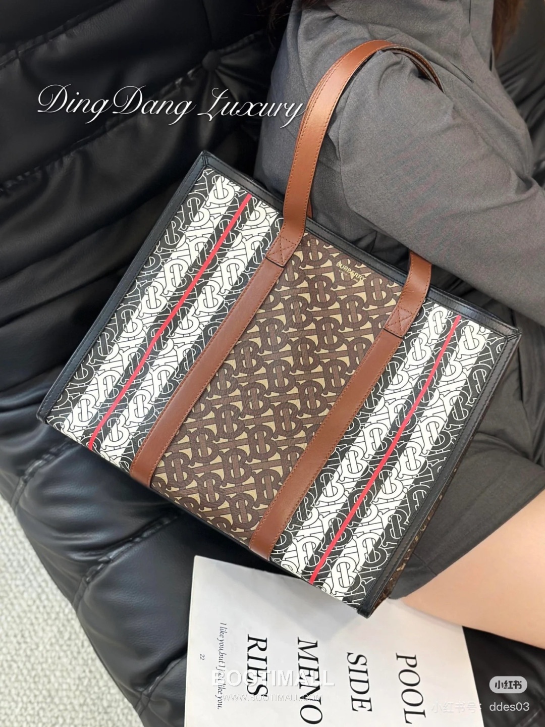 Burberry Eco Canvas 383155 Tote Bag 버버리 에코 캔버스 383155 토트백 35cm 8