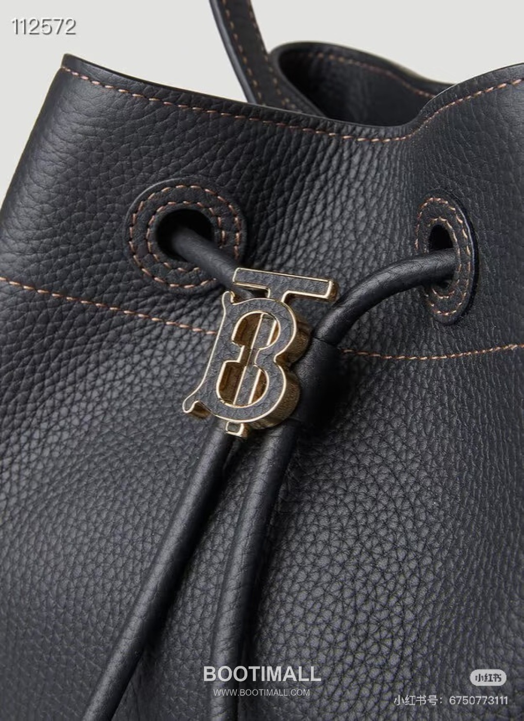 Burberry TB Thomas Bucket Grained Calfskin Bag 버버리 TB 토마스 버킷 그레인드 카프스킨 26cm 5